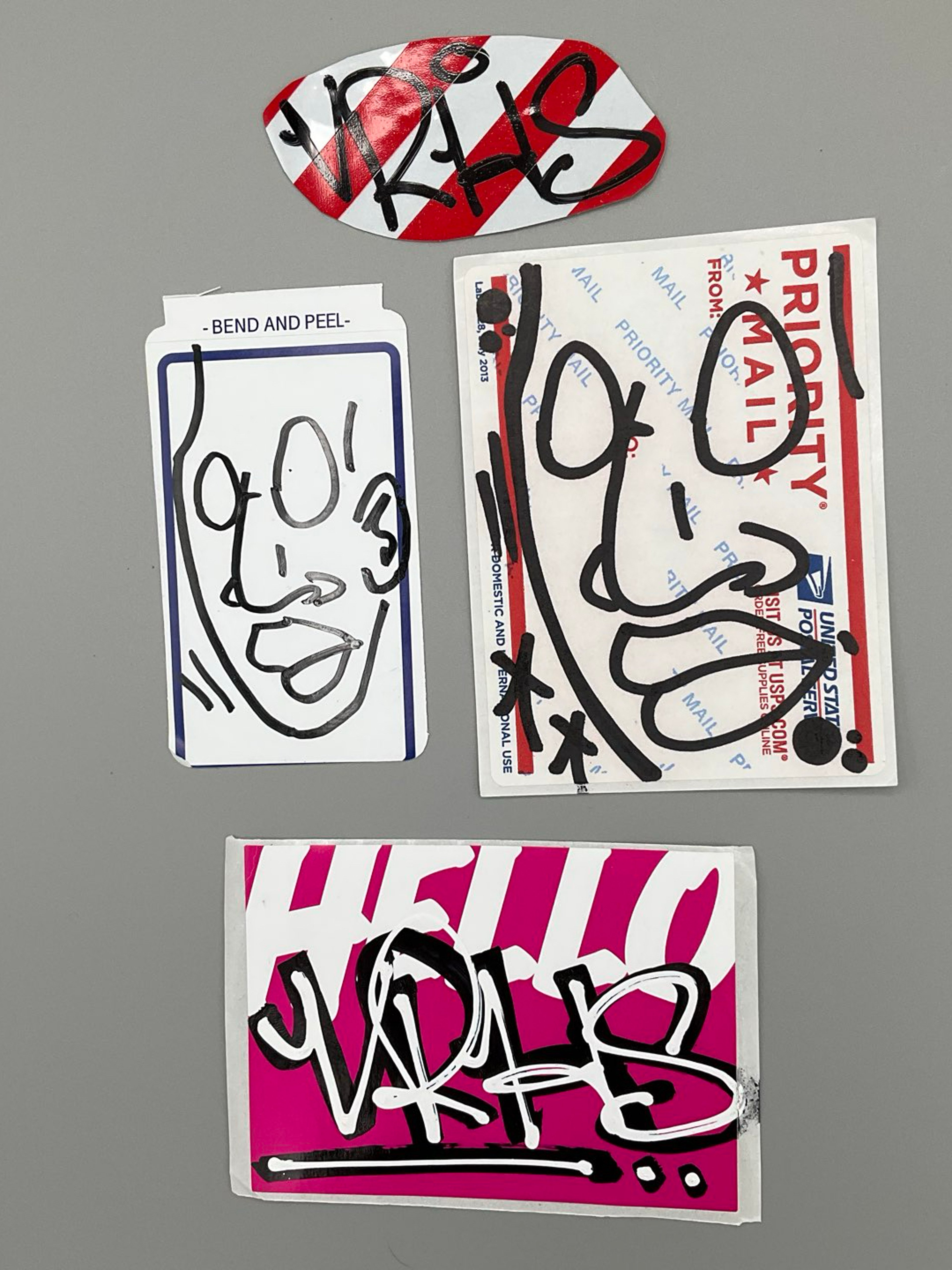 Preview pic of Mr Voorhees original art tags graf hand drawn