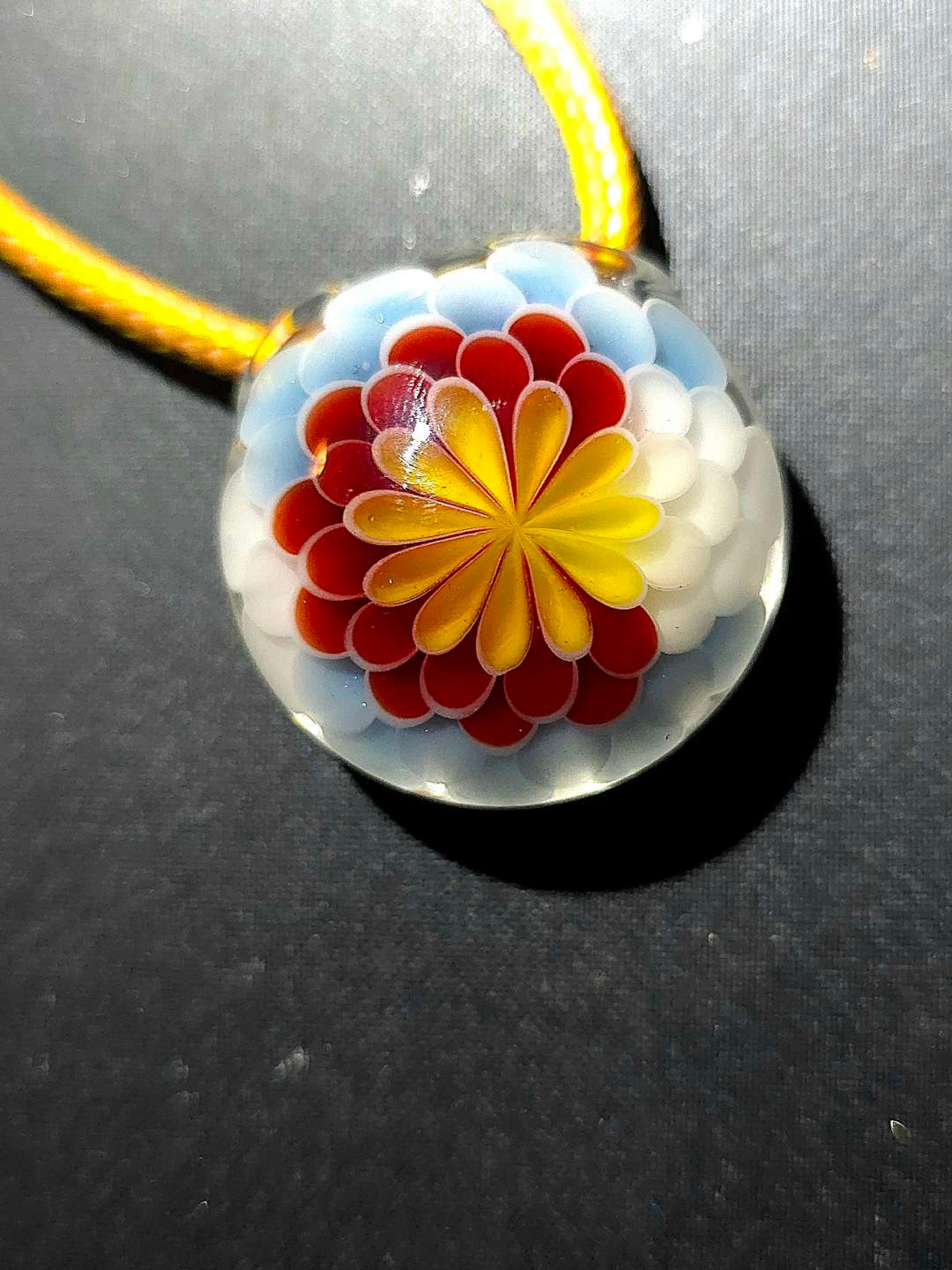 Colorado Implosion Mandala Pendant (signed) image 0
