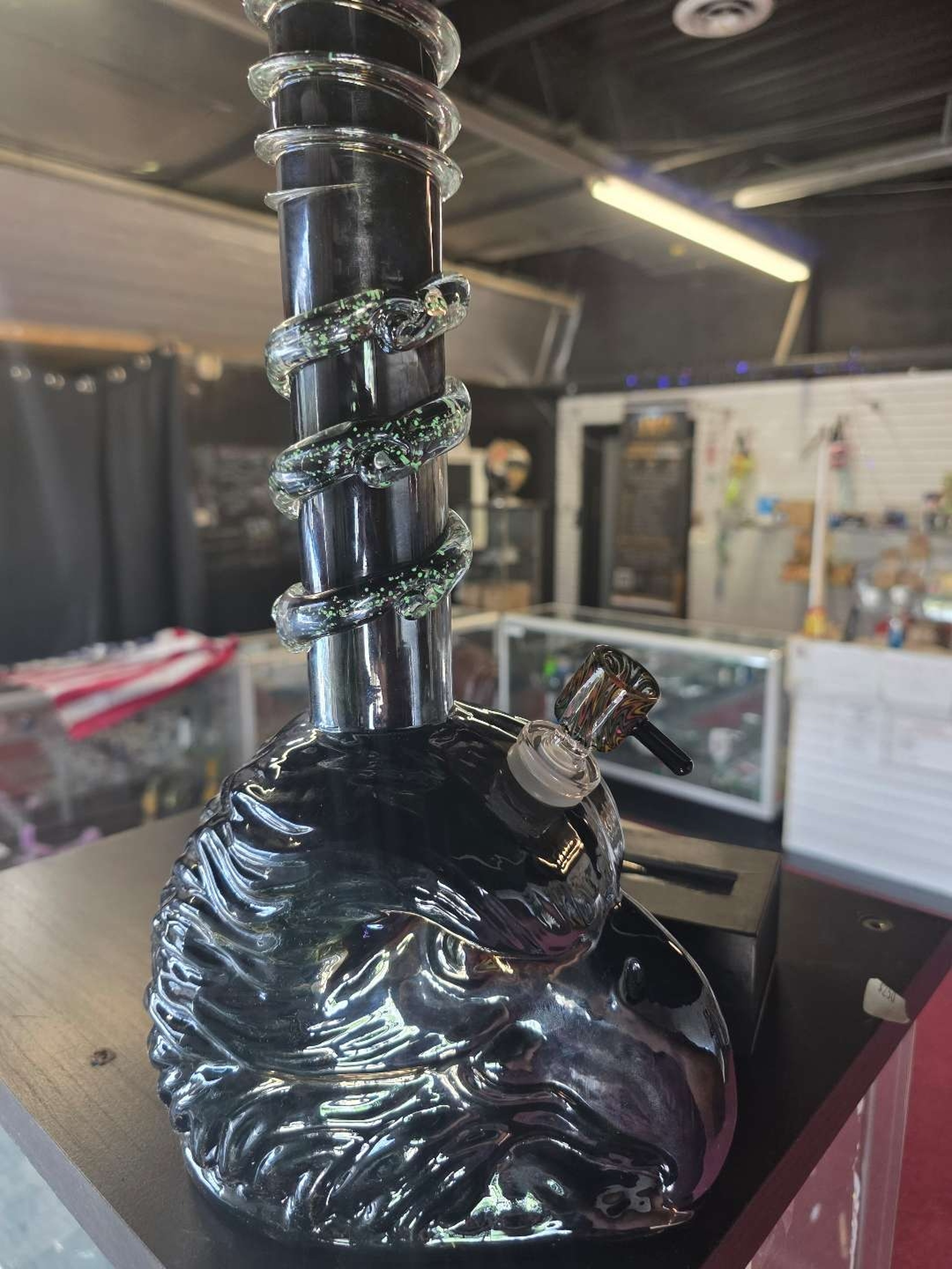 Preview pic of JXP DMV Glass Collection — Black & Green Statement Percolated Piece