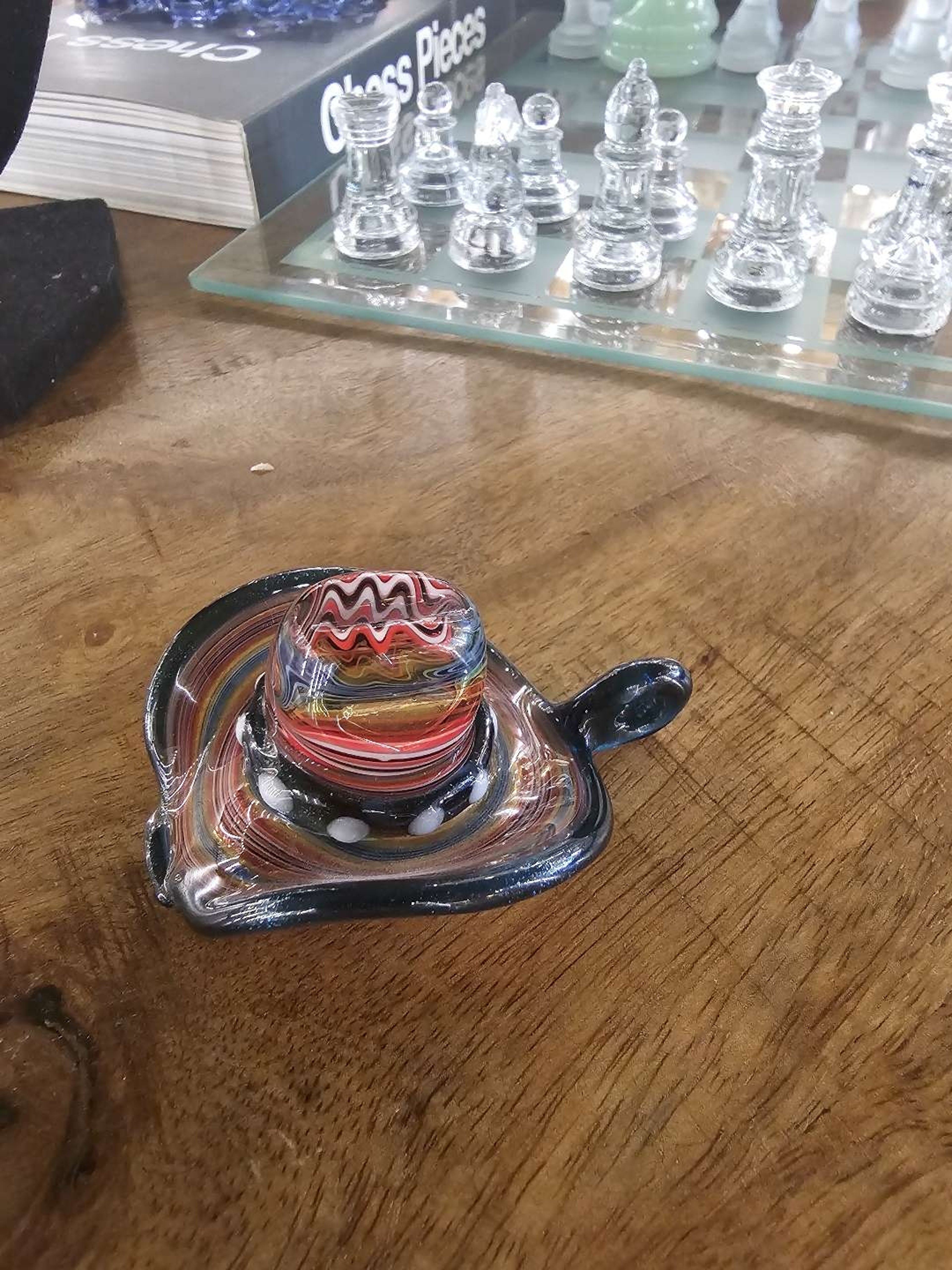 Preview pic of Cowboy Glass Cowboy Hat Pendant