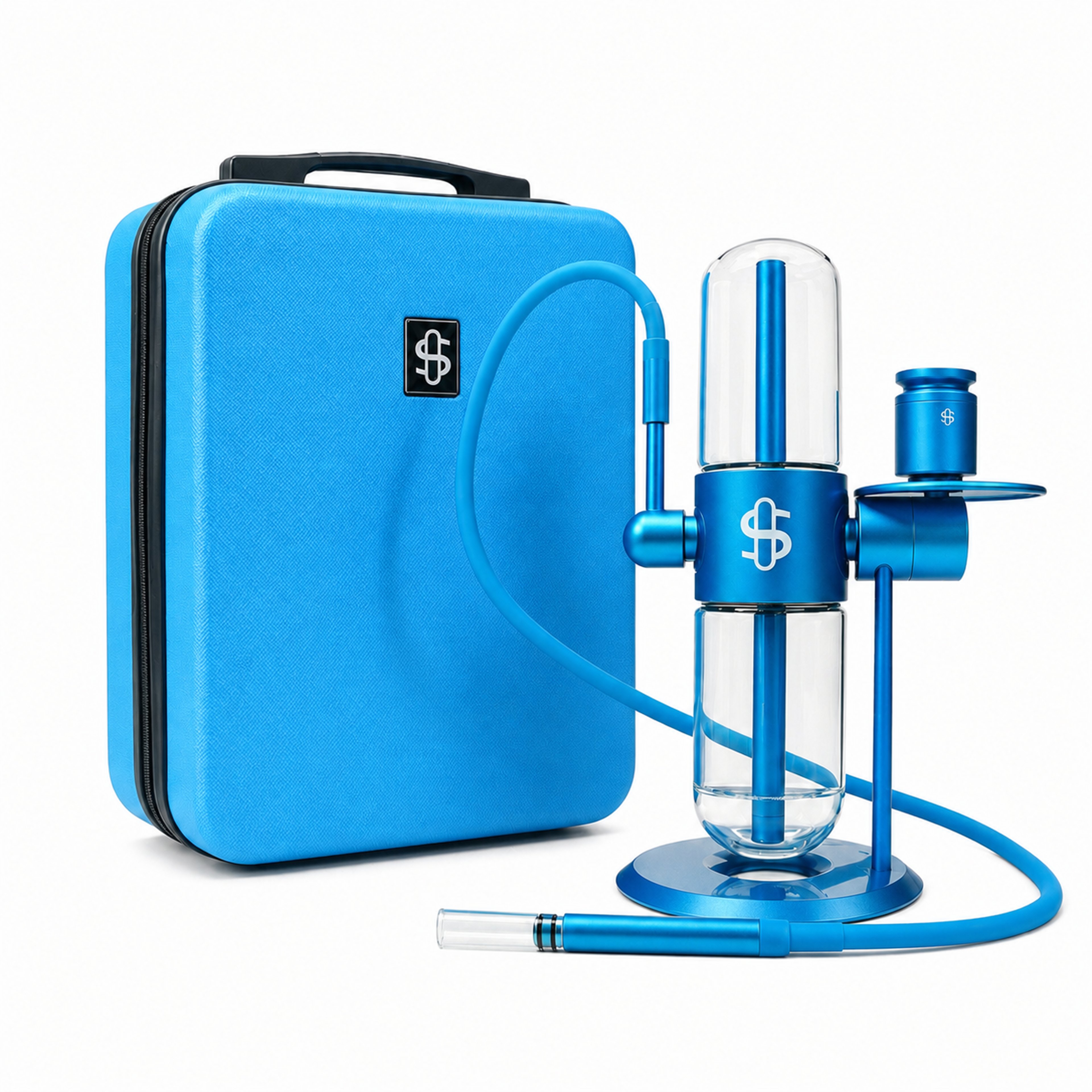 Cookies Stundenglass Gravity Hookah Bong Glass with Case Protector Water Pipe image 0