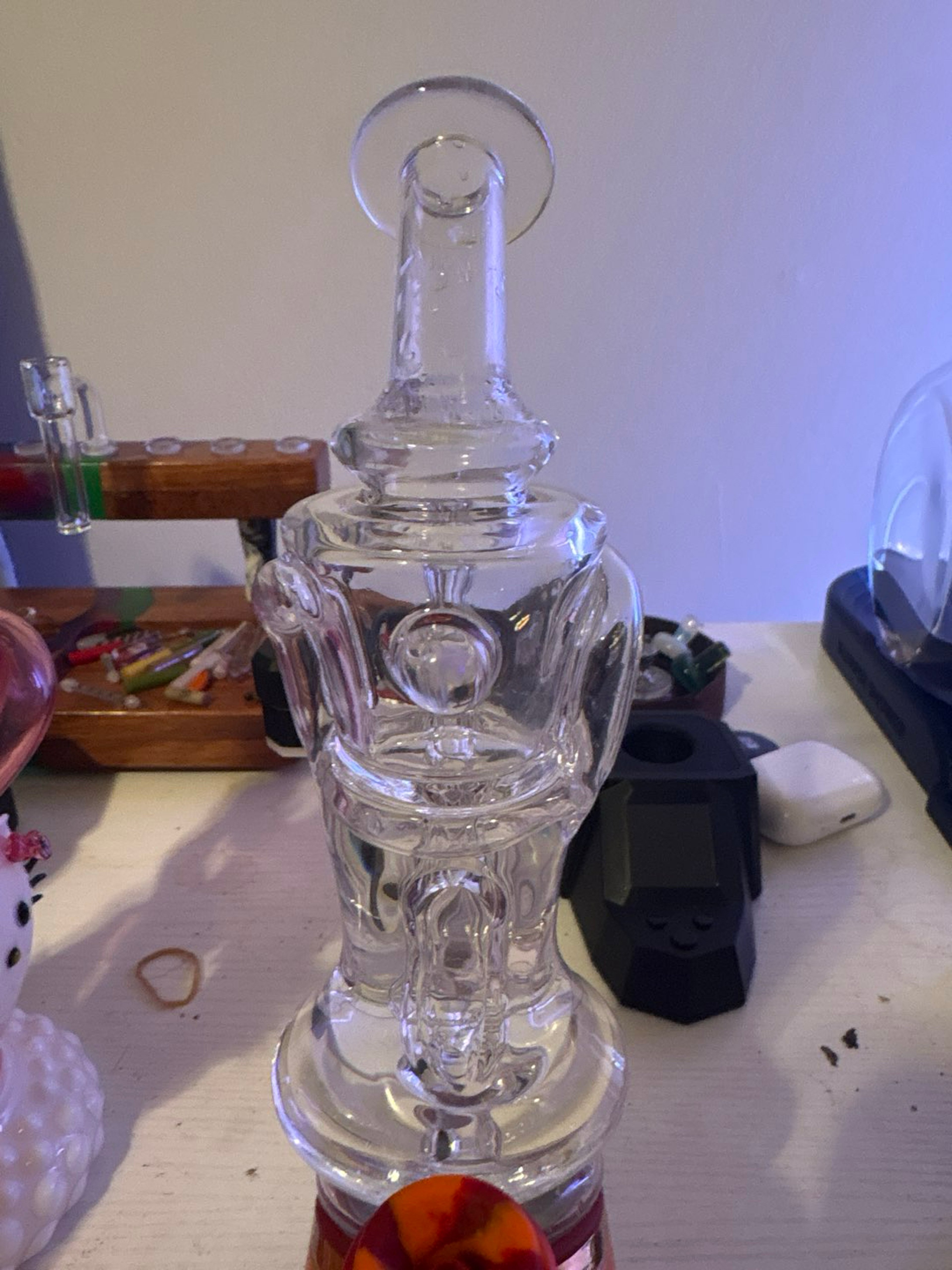 Preview pic of Iridescent glass Superior Gilcycler puffco peak pro top