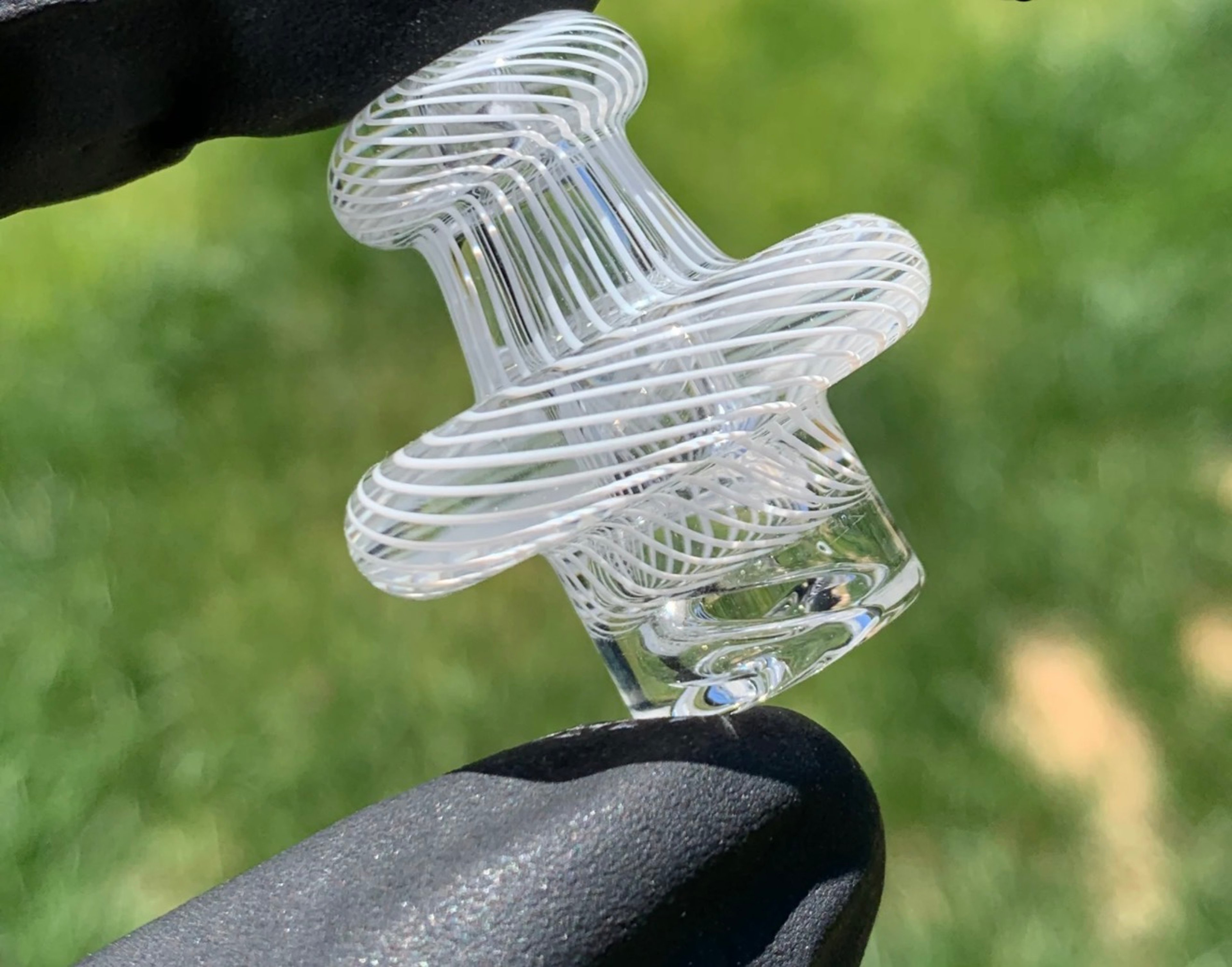 Preview pic of Linework Spinner Cap by Willywolly Glass