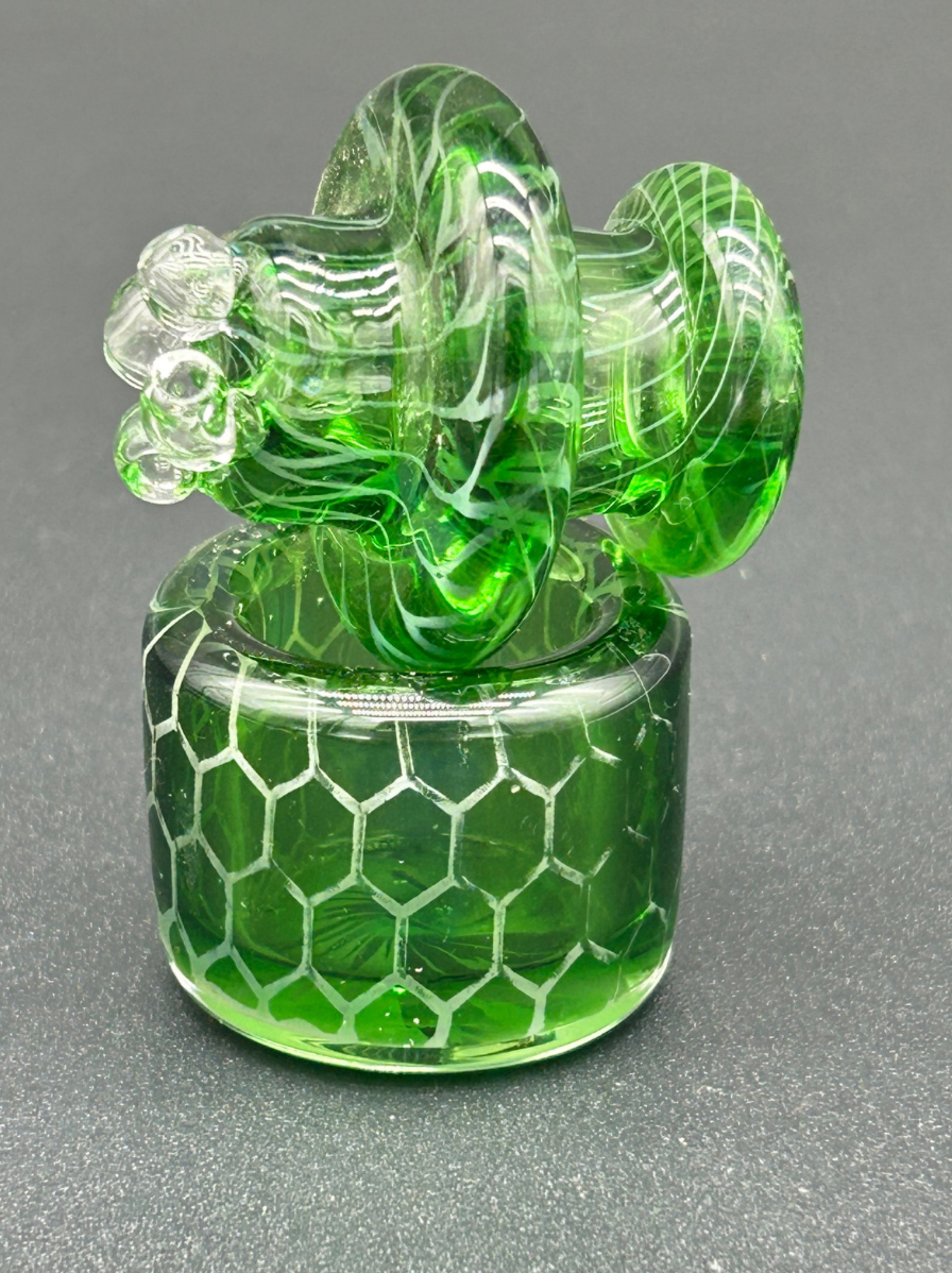 Preview pic of Flowstate spinner cap w stand honeycomb green