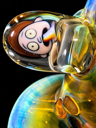 Preview pic of Travis Wigger Snodgrass Chong Skull 420 bong pipe 12 inches tall
