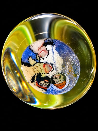 Preview pic of Travis Wigger Snodgrass 420 Detroit Lions bong pipe skull Cheech and Chong Glass