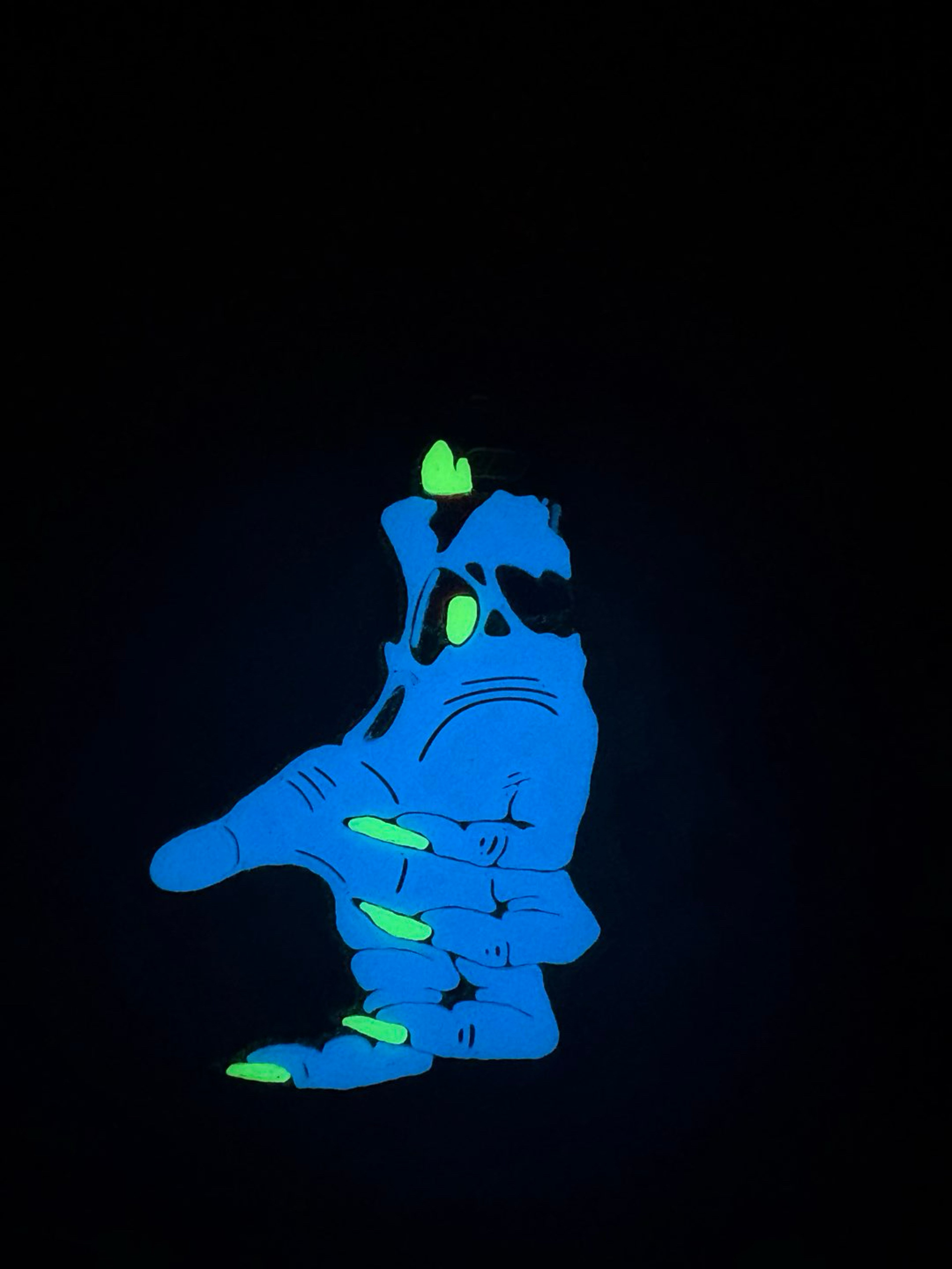 Preview pic of Zombie Hand Lighter Sleeve(Glow-In-The-Dark) – Blue Glow-Green
