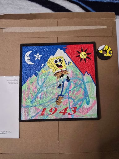 Preview pic of Spongebob Bicycle Day LE Moodmat Charlie Hussle x Disqo