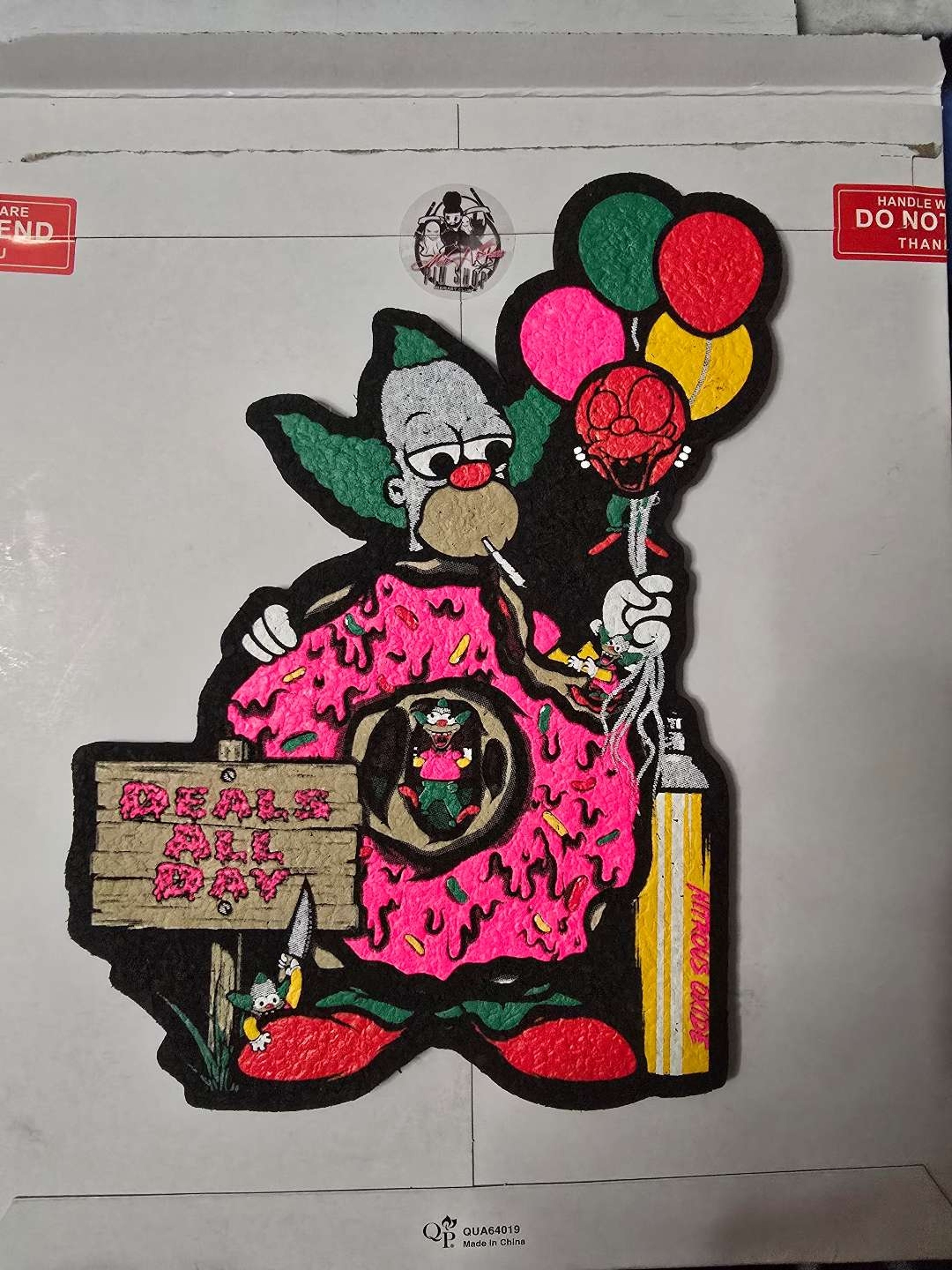 Krusty the Clown Charlie Hussle Moodmat image 0