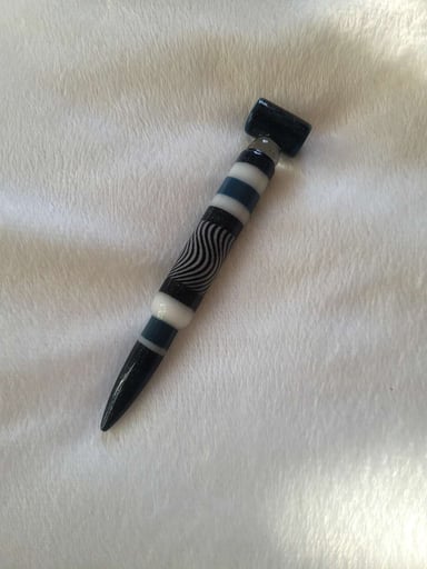 Preview pic of Authentic Robert Mickelsen (RAM) Glass Bullet Pendant / Dab Tool