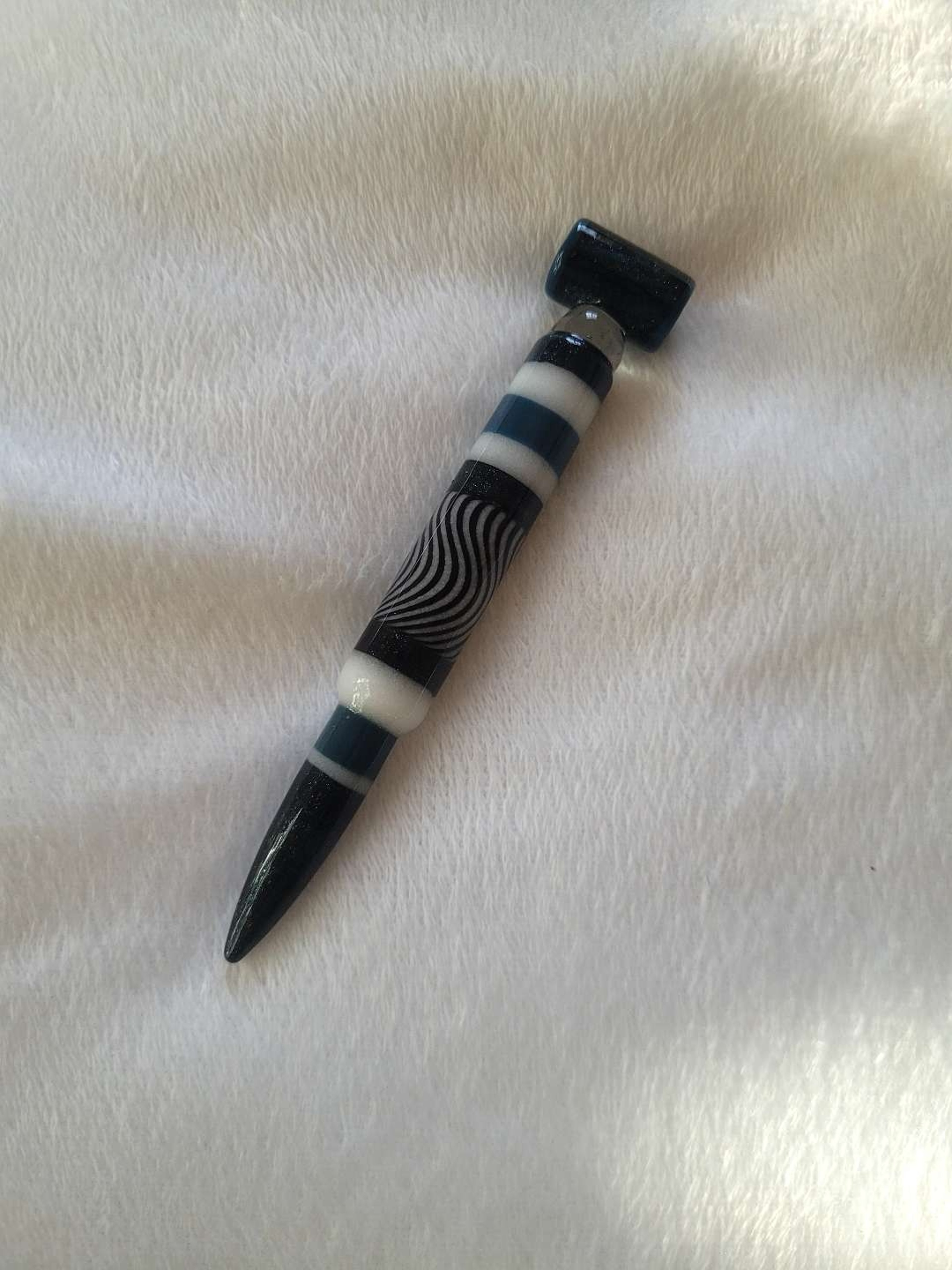 Preview pic of Authentic Robert Mickelsen (RAM) Glass Bullet Pendant / Dab Tool