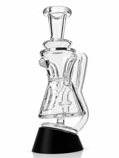 Preview pic of Roots Glass Opal Gilly Recycler Puffco Peak Attachment