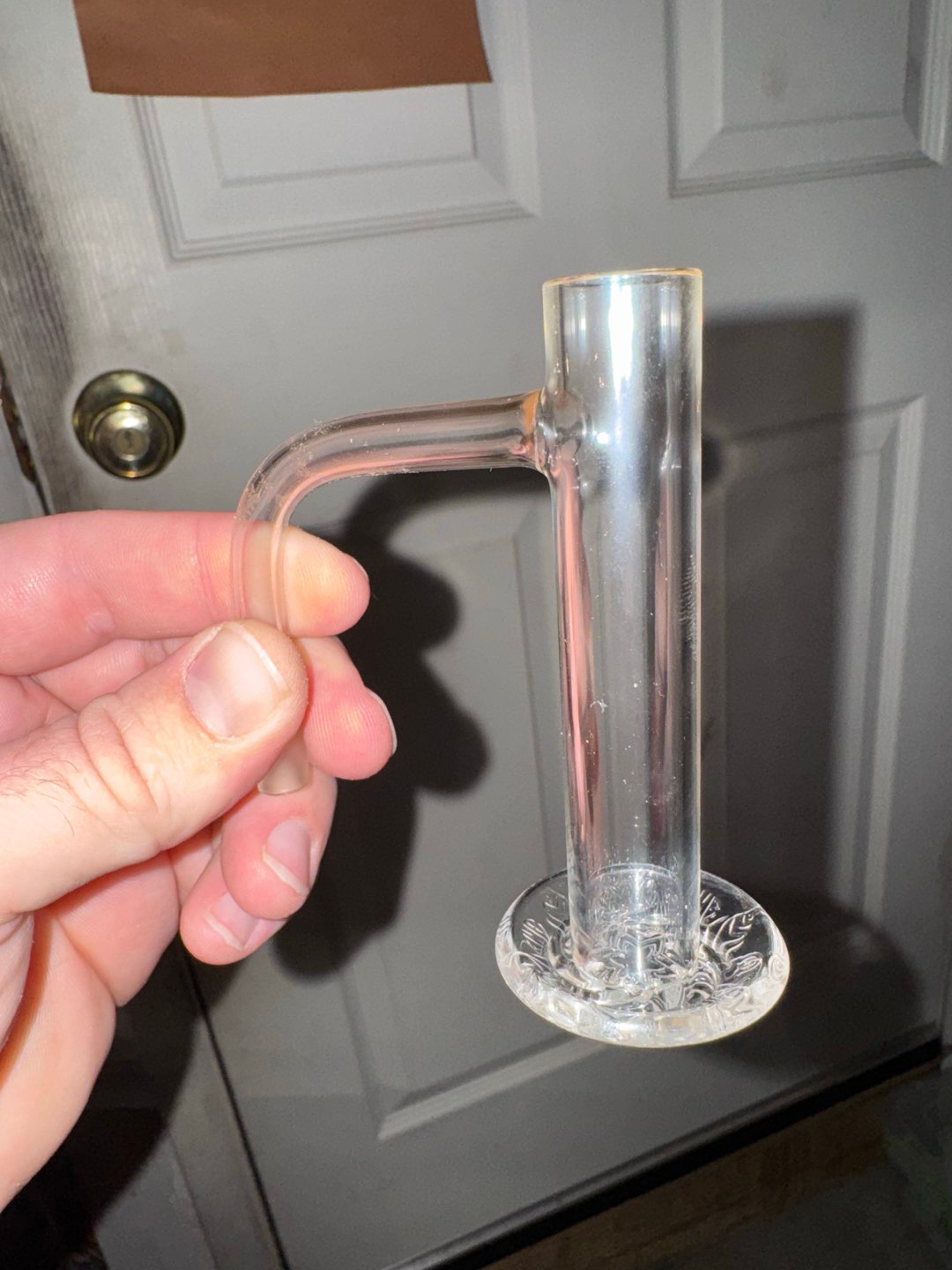 Preview pic of Black Market Glass Blender 10mm with Engraved Pillar