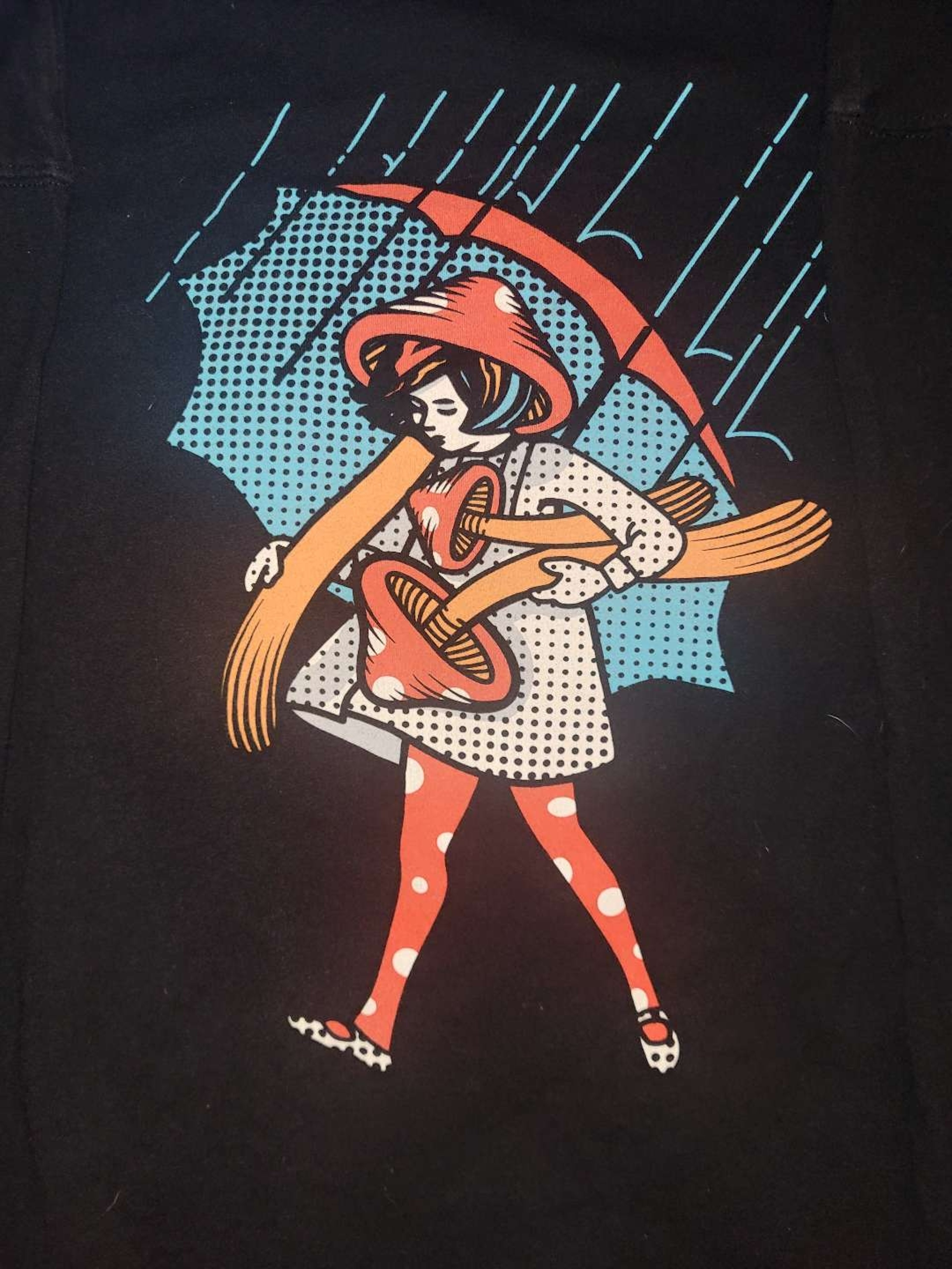 Preview pic of Slinger Apparel "Shroom Girl" Long Sleeve Pocket Tee