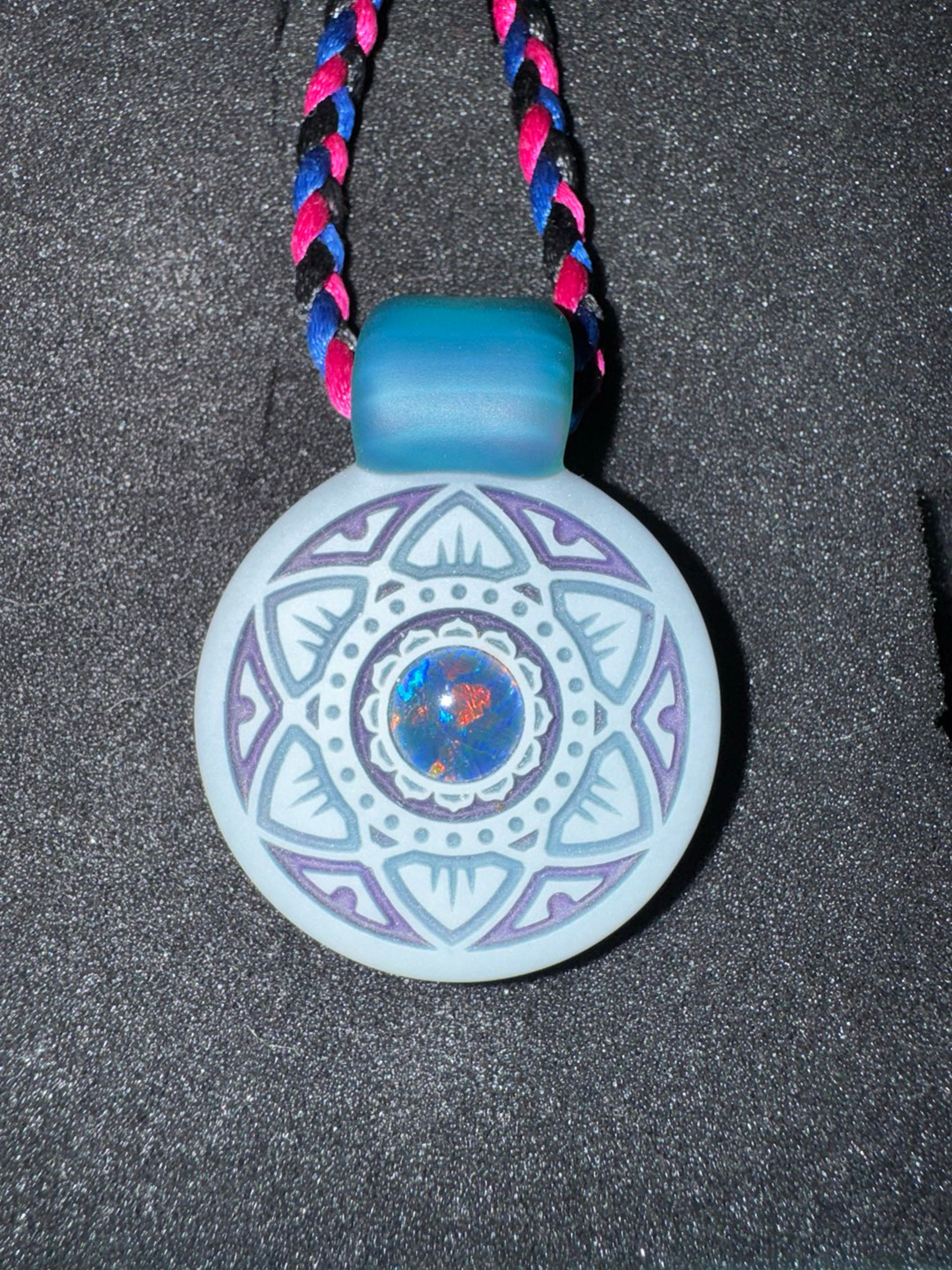 Glass maze pendant image 0