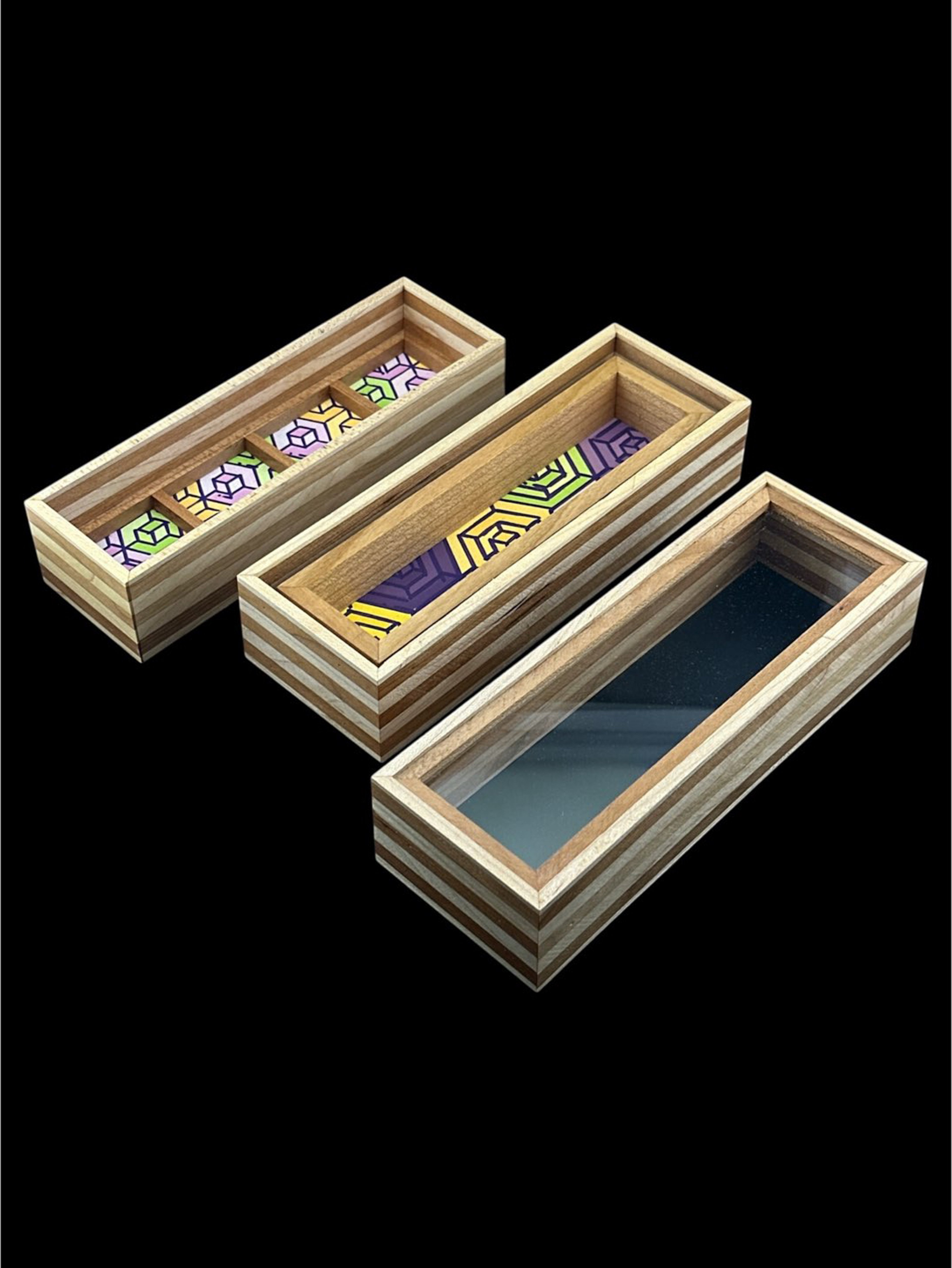 Preview pic of Brand New Double Stack Wood Jar Container With And Without Dividers