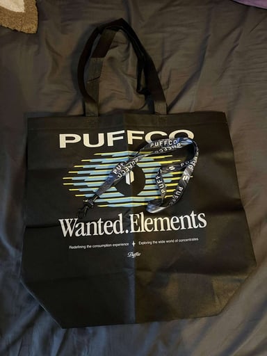 Preview pic of Puffco Wanted.Elements Tote Bag + Dark Camo LanyardWanted.Elements Tote Bag + Dark Camo Lanyard