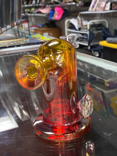 Preview pic of Sunset Fade Mini Glass Water Pipe