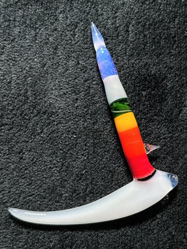 Preview pic of MarvinsGlass Signature Scythe 🏳️‍🌈
