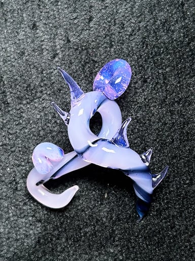 Preview pic of MarvinsGlass Demonic Breast Cancer Pendant ♋️