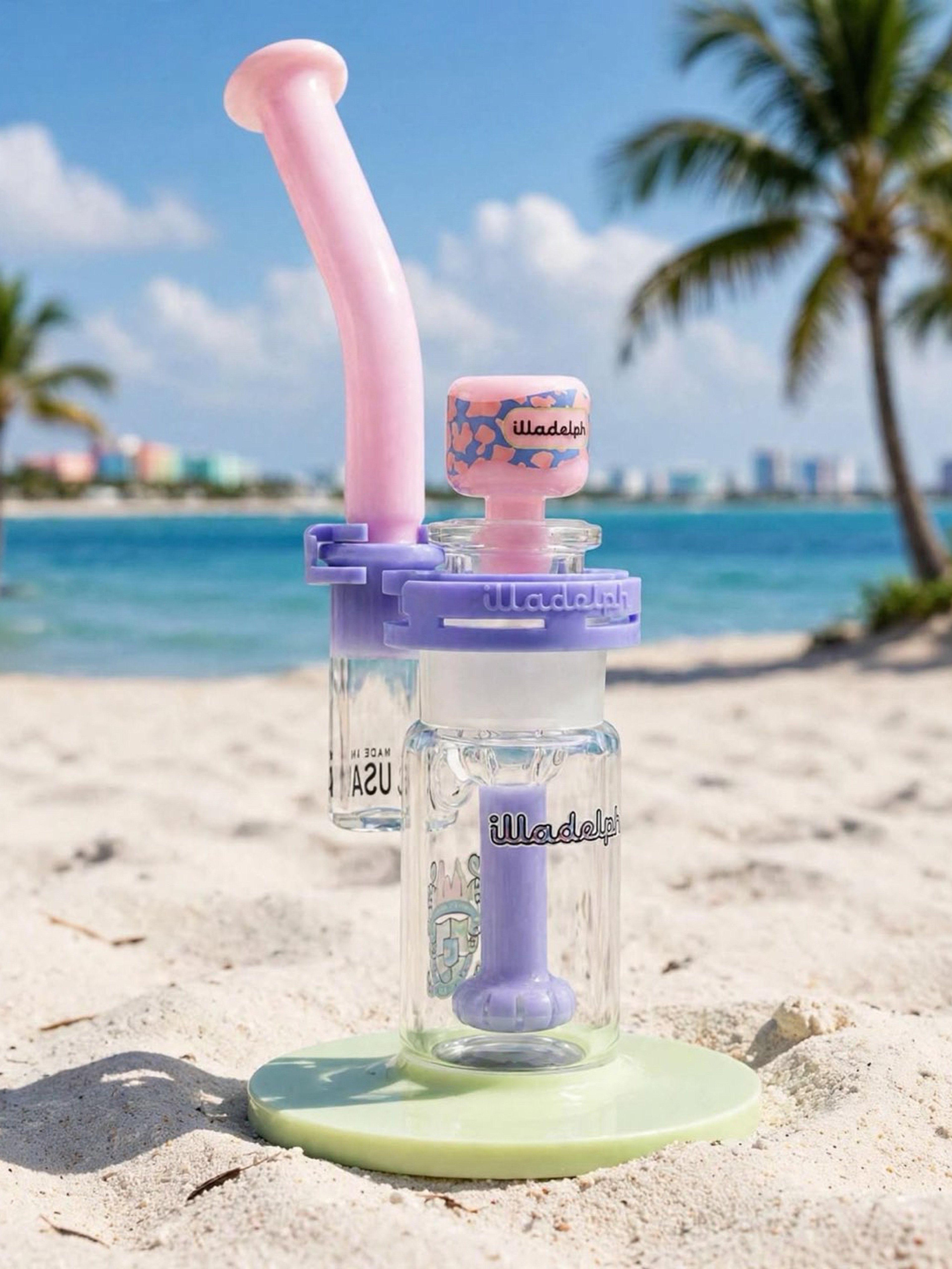 Preview pic of Illadelph South Beach Bubbler Brand New