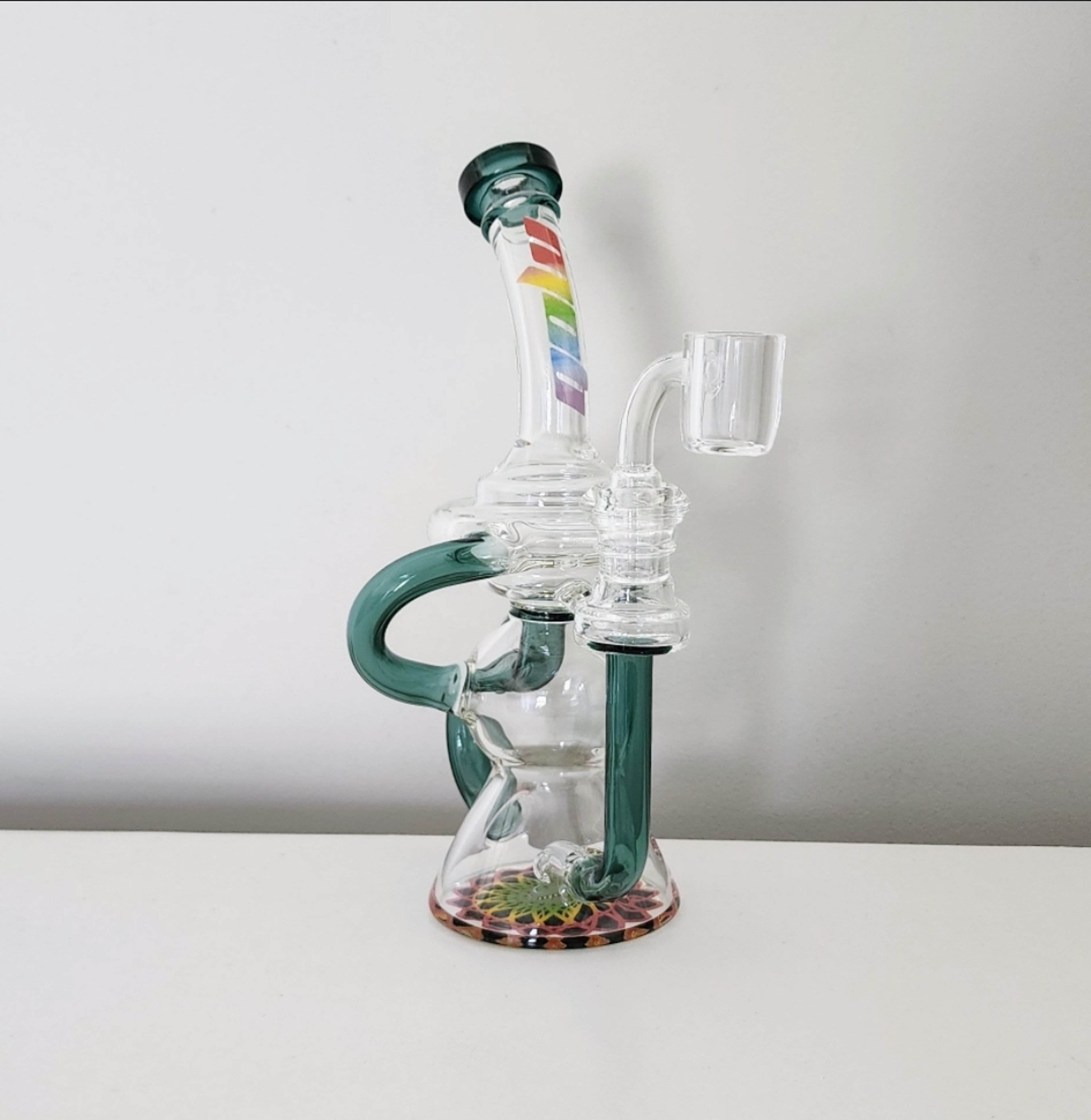 Preview pic of 8.5"H Falcon Recycler + Banger***Free Shipping***
