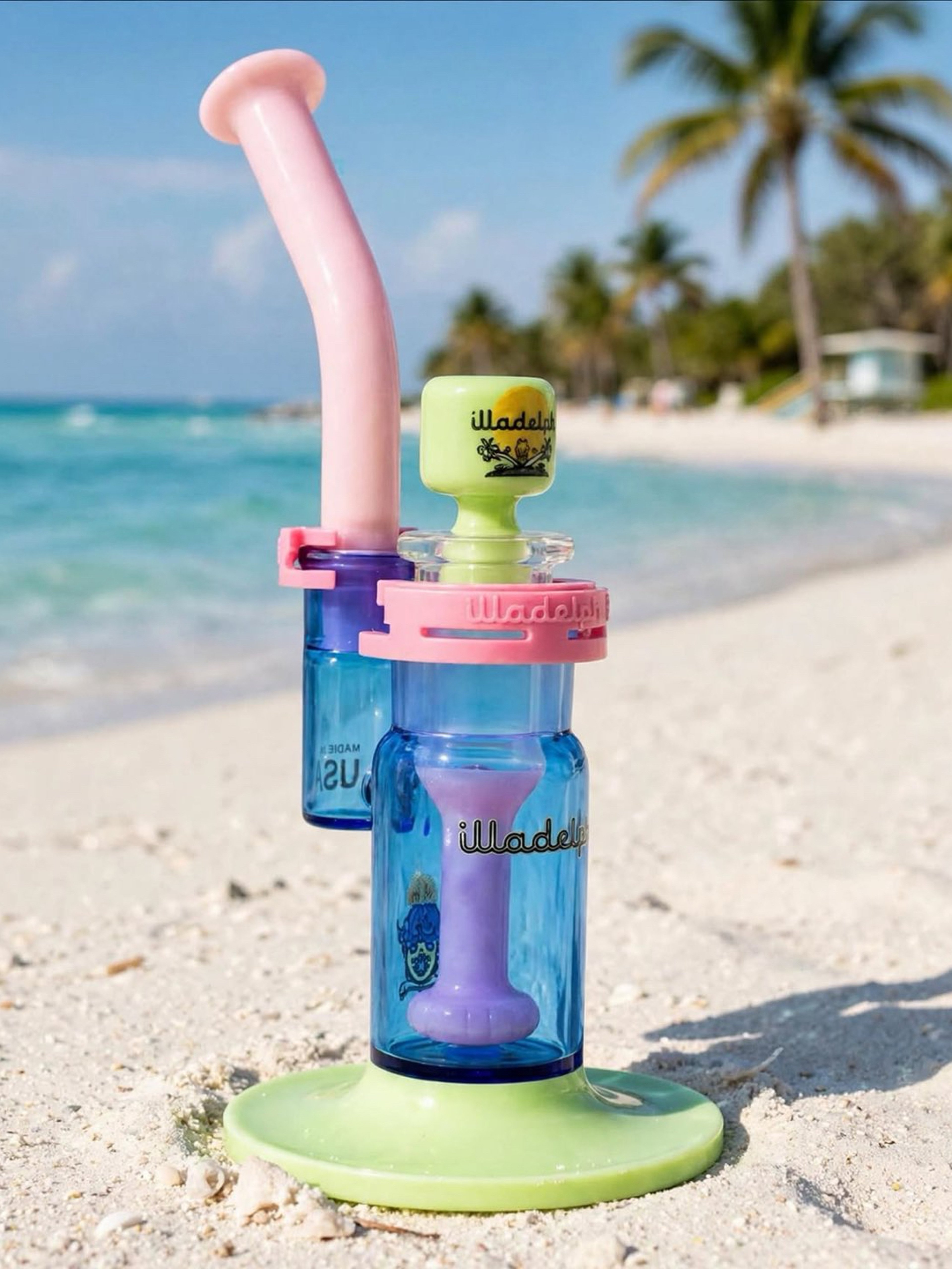 Preview pic of Illadelph Bubbler BRAND NEW South beach Colorway