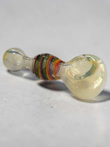 Preview pic of Multicolor Swirl Color Changing Rasta Spoon 4"