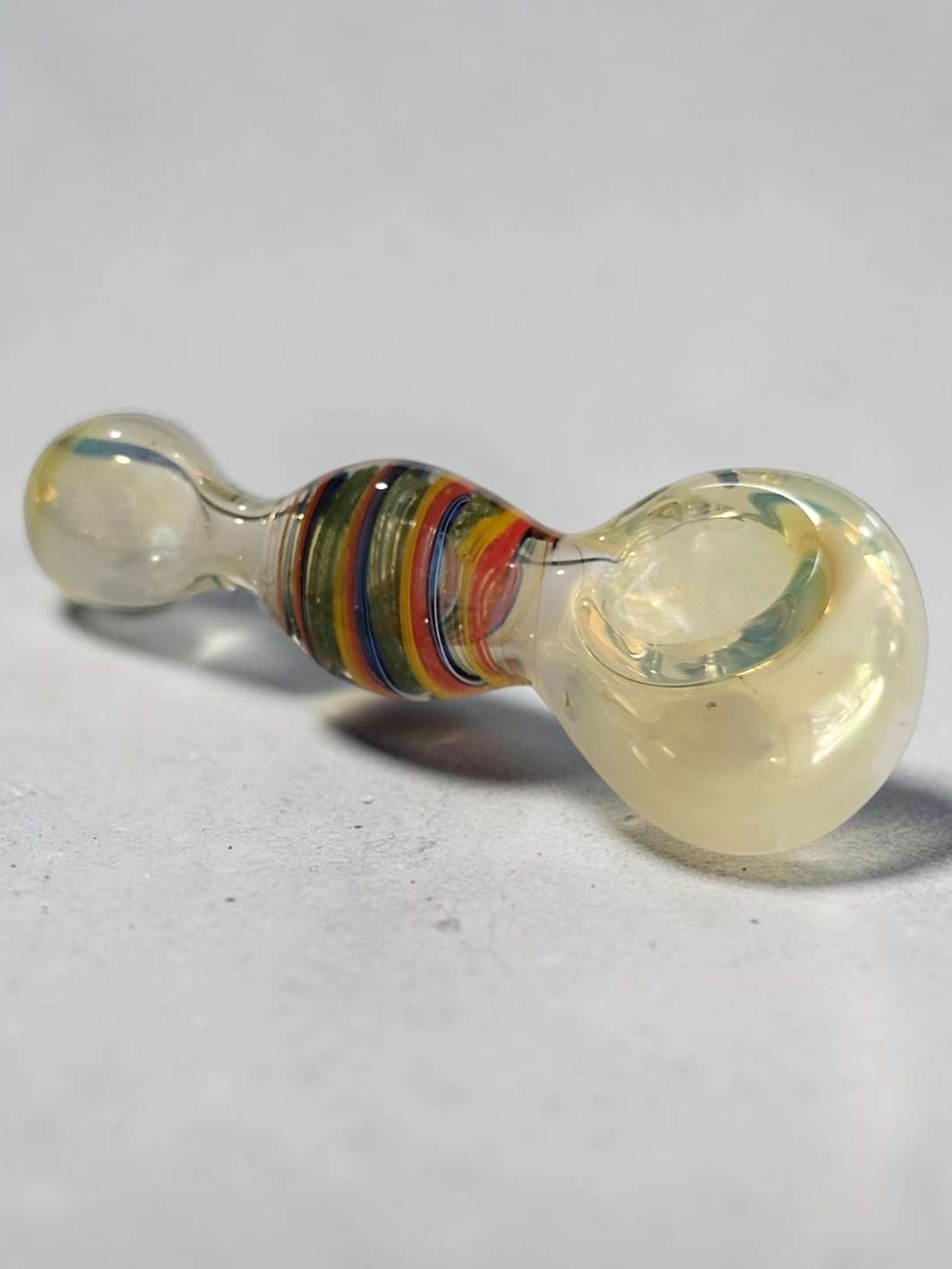 Preview pic of Multicolor Swirl Color Changing Rasta Spoon 4"