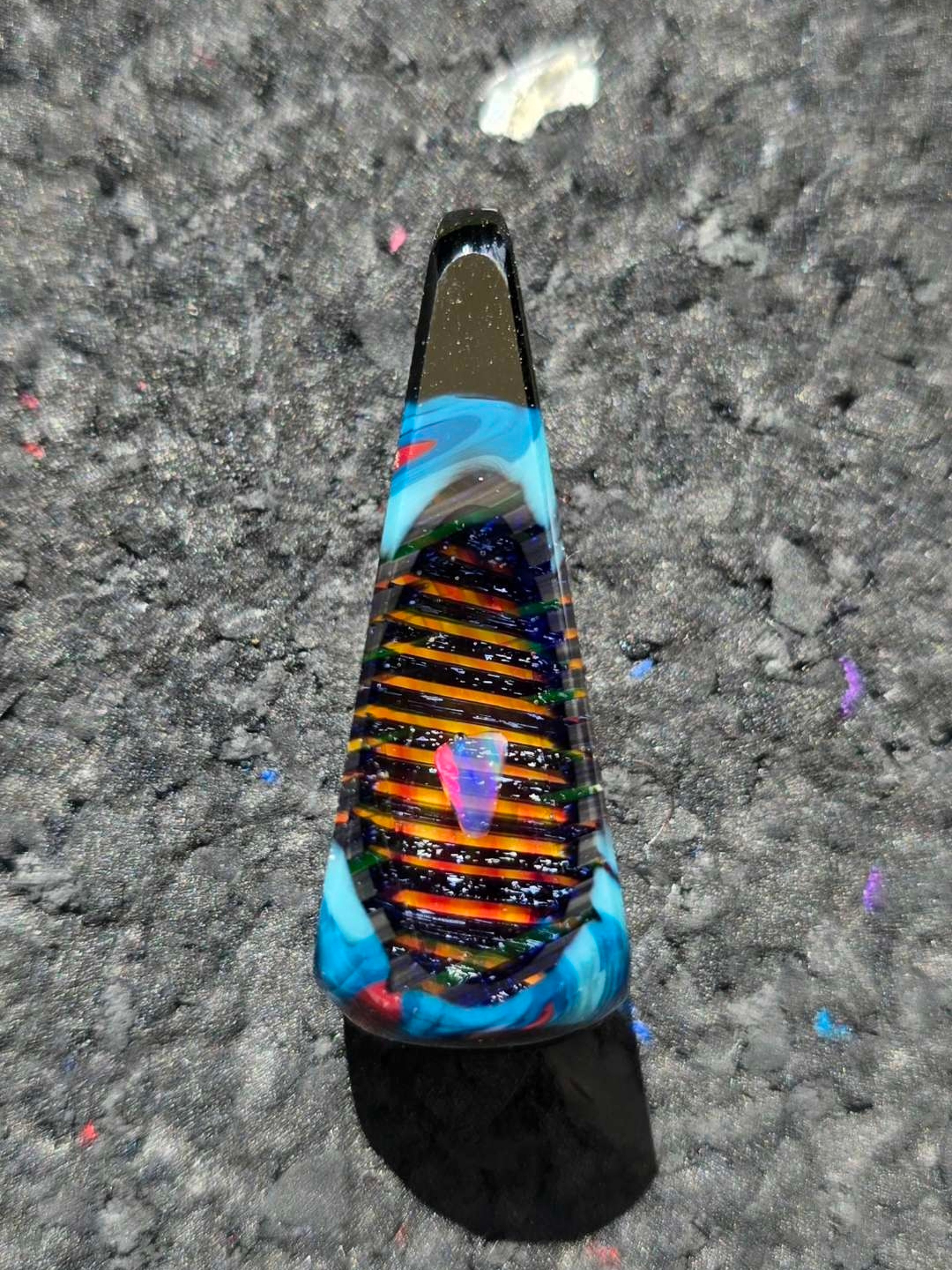 Preview pic of Opal & Wigwag Pendant by Brently Glass