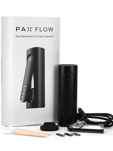 Preview pic of PAX FLOW Onyx Bundle + Charging Dock + Water Pipe Adapter + Accessories