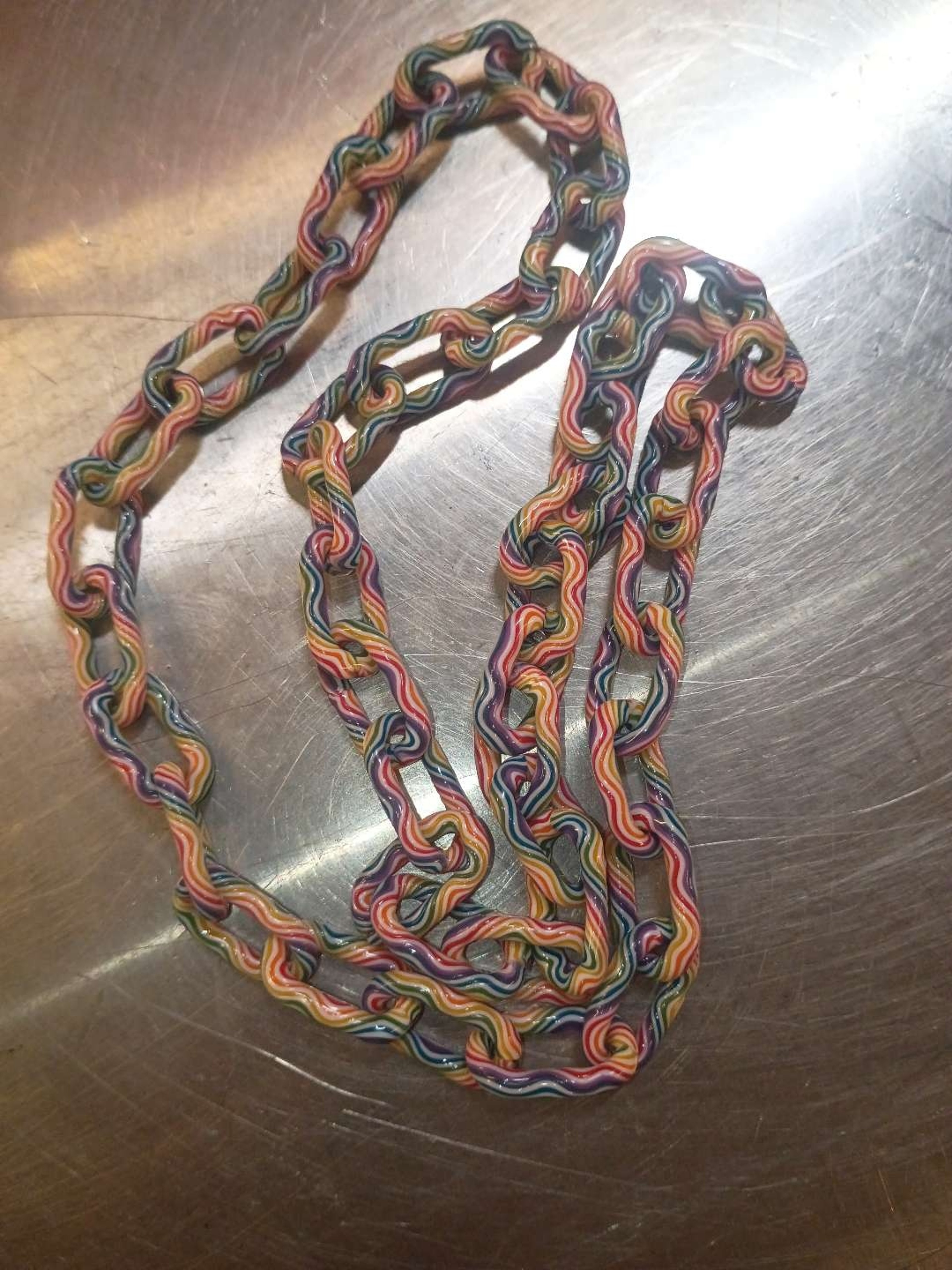Rainbow wigwag chain image 0
