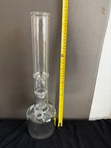 Preview pic of Brand New HiSi Scientific Glass – Large Clear Multi-Perc Piece – Never Used