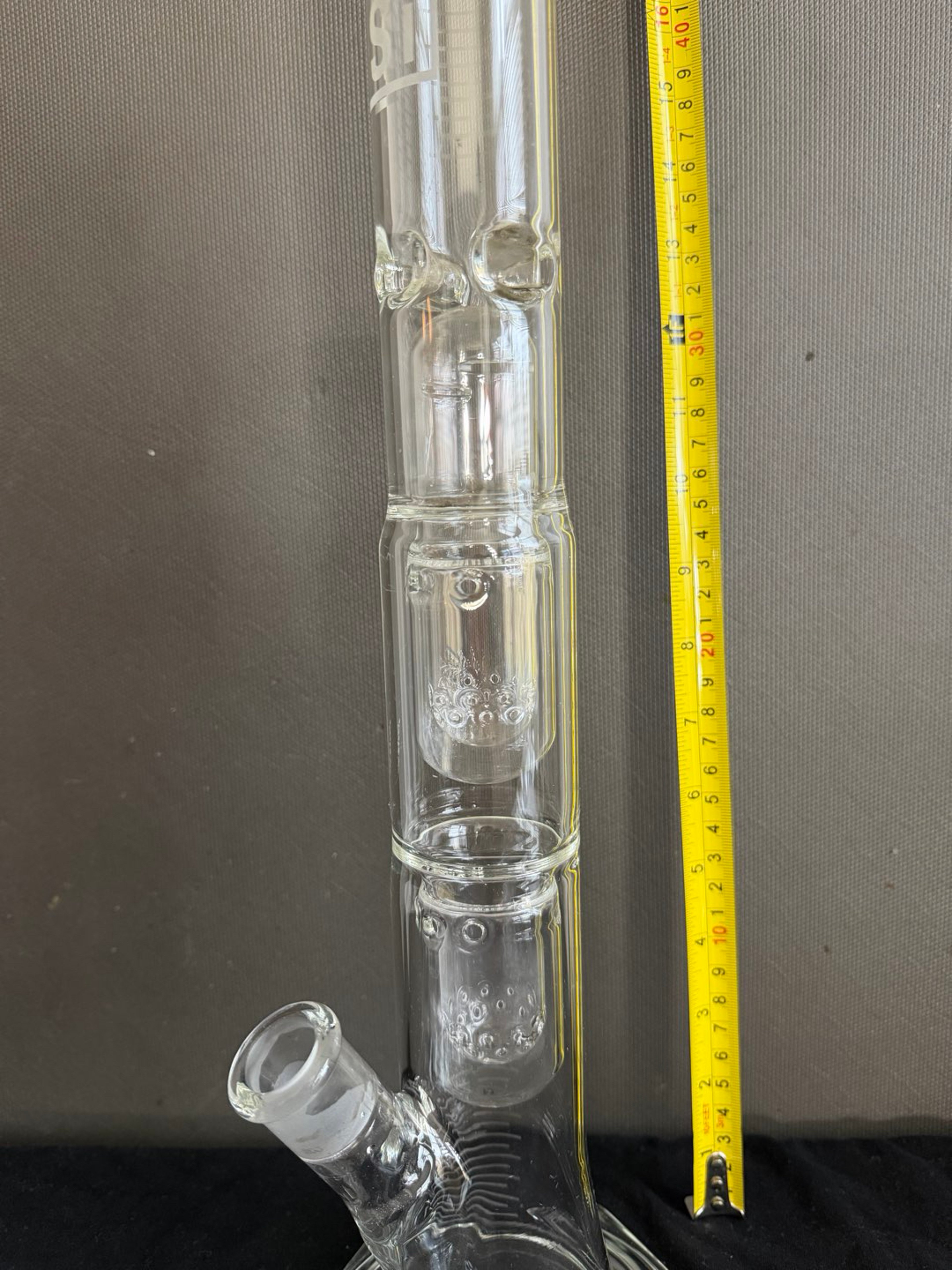Brand New HiSi Multi-Perc Scientific Glass Tube – 17”+ – Never Used image 0