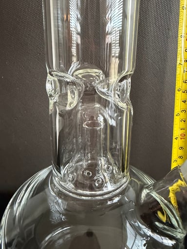 Preview pic of Brand New HiSi Scientific Glass Water Pipe – Built-In Perc – ~16”