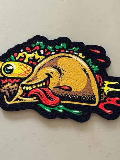 Preview pic of UV Reactive Jimbo Phillips Taco Mood Mat