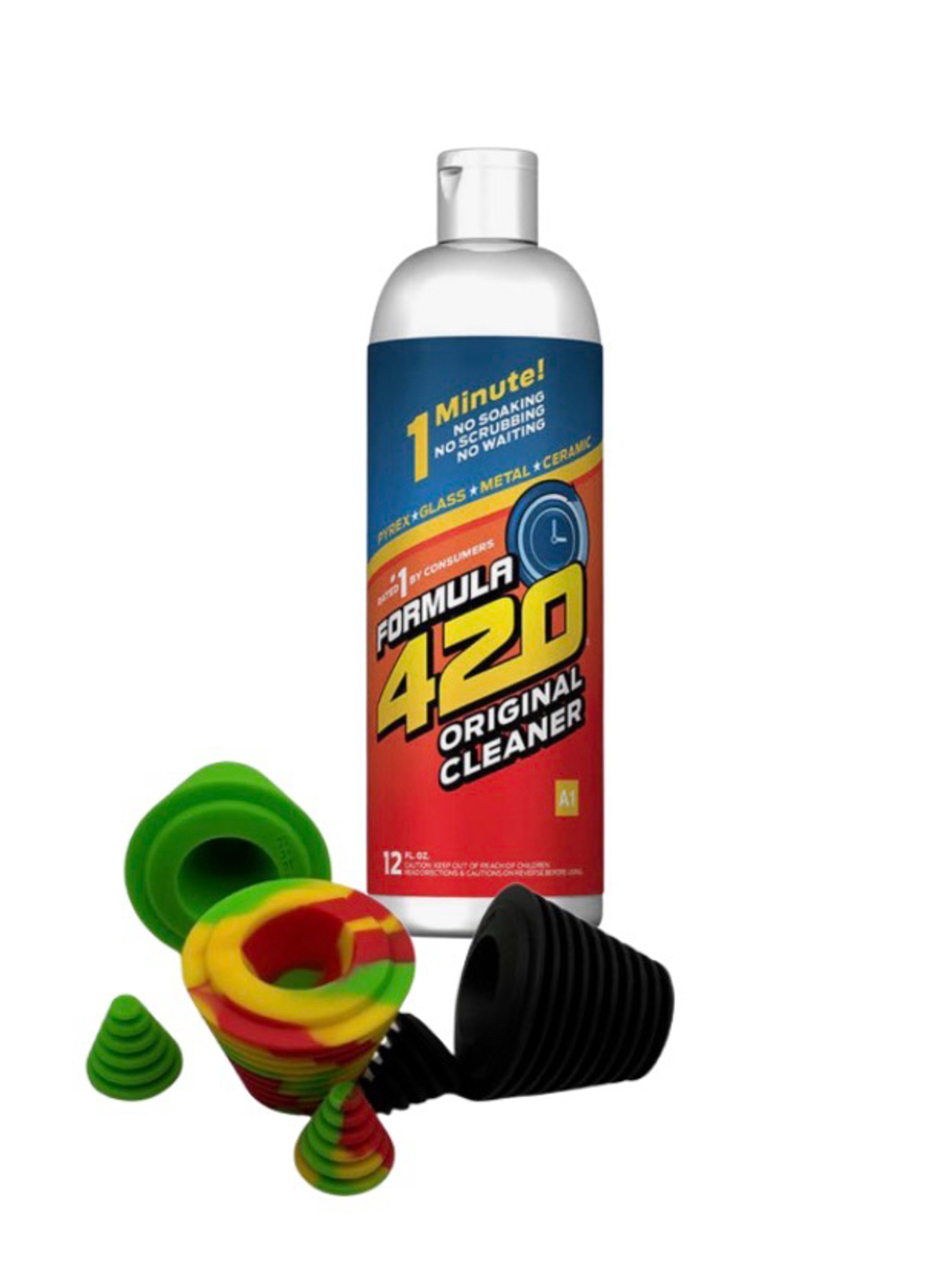 Pulsar Water Pipe Cleaning Plug Set Black & 12oz Formula 420 Original image 0