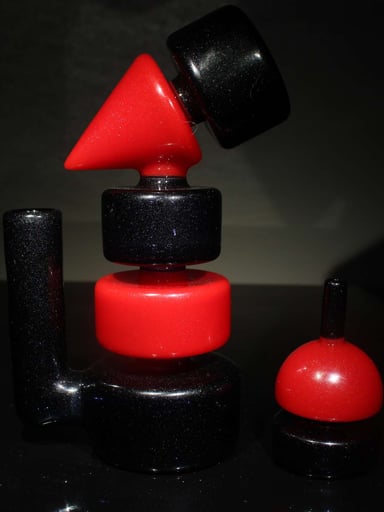 Preview pic of ARealNobody Black and Red Sparkle Colorform Rig