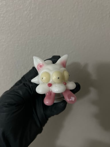 Preview pic of Nervglass GID trippy cat for the puffco pivot with v2 nope2dope proxy core adapter