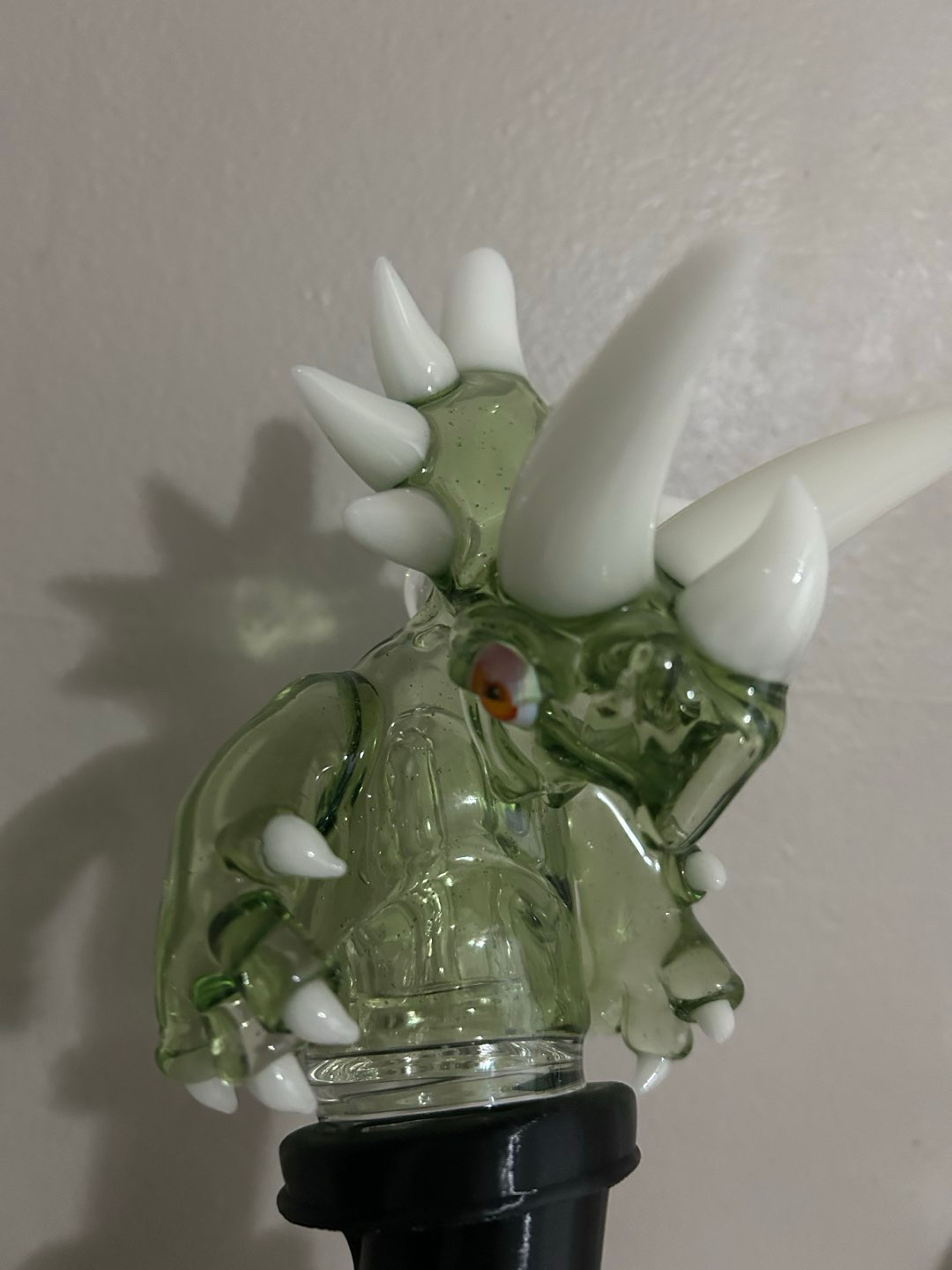Nervglass Puffco peak GID & UV triceratops water top ‼️ image 0