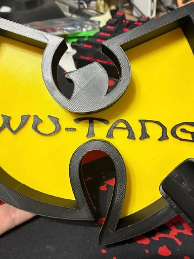 Preview pic of 👐 Wu-Tang Clan Inspired Ashtray – Custom Yellow & Black Logo Tray 🐝
