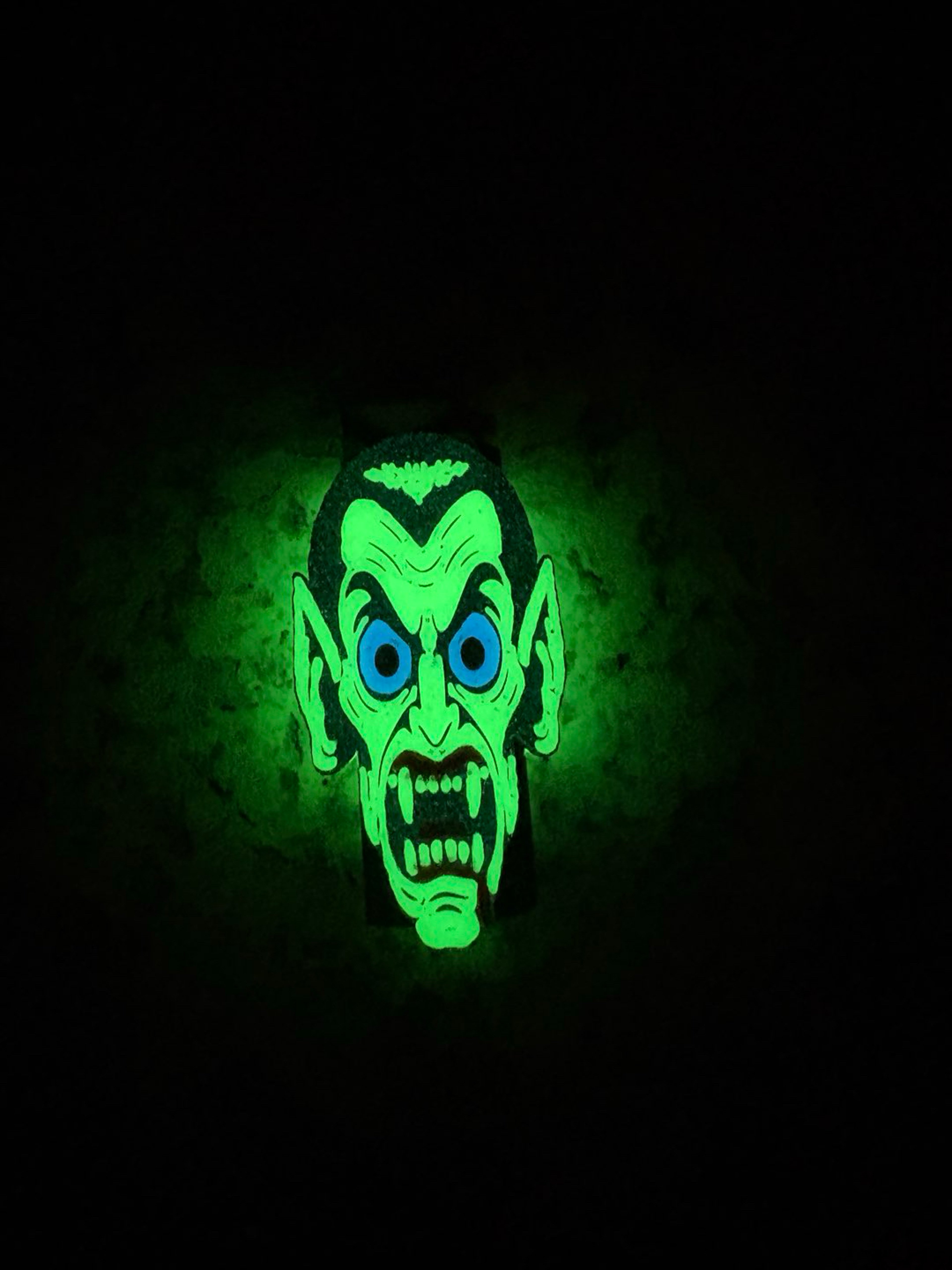 Count Dracula Bic Lighter Sleeve (Green Glow) image 0