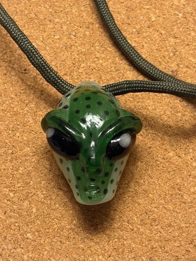 Preview pic of Alien Glass Pendant Necklace 603glass