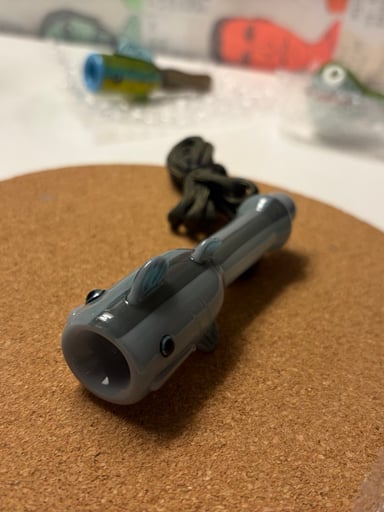 Preview pic of Shark Chillum Pendant and Necklace 603glass