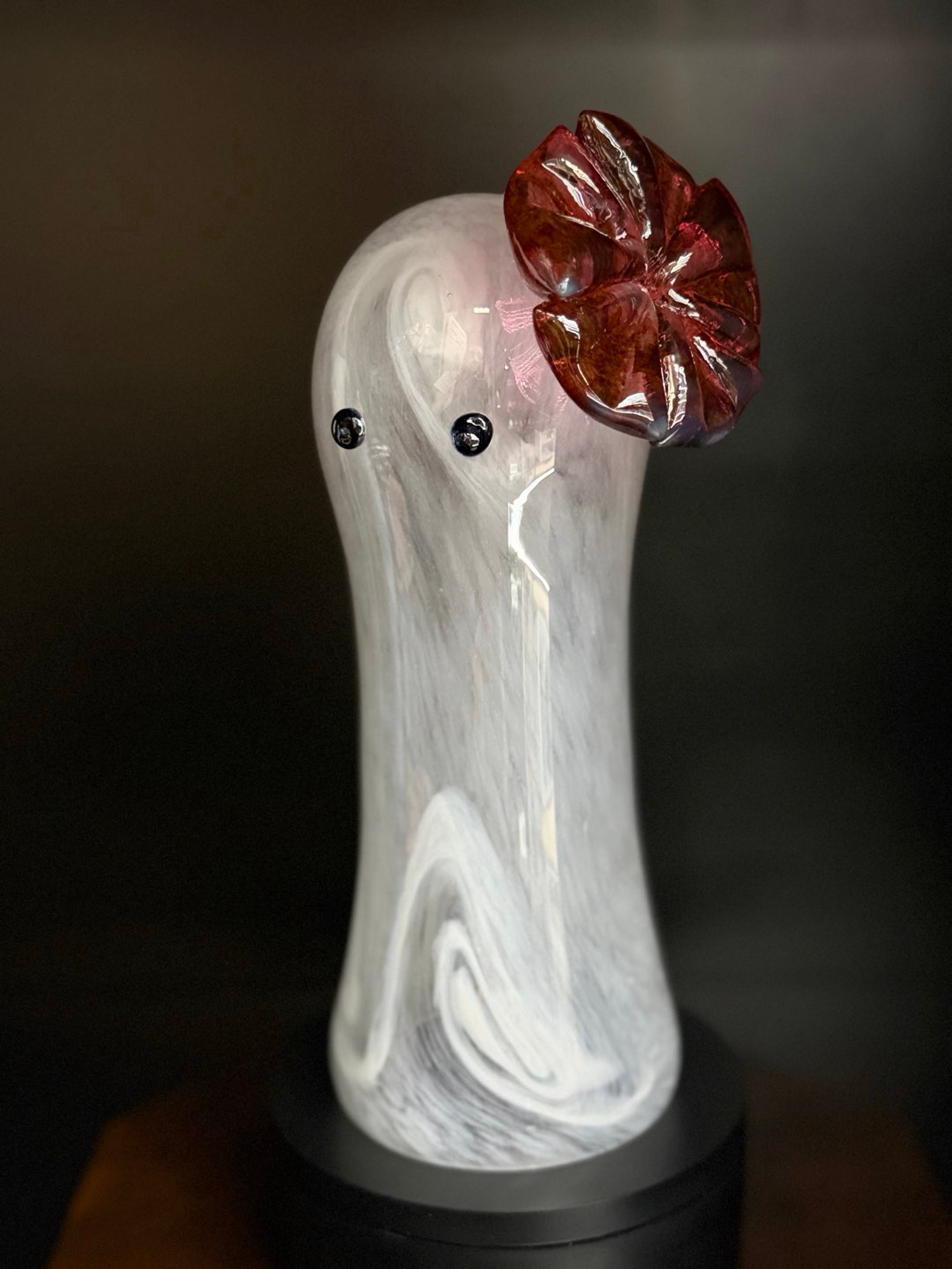 UV glow/charge ghost w flower image 0