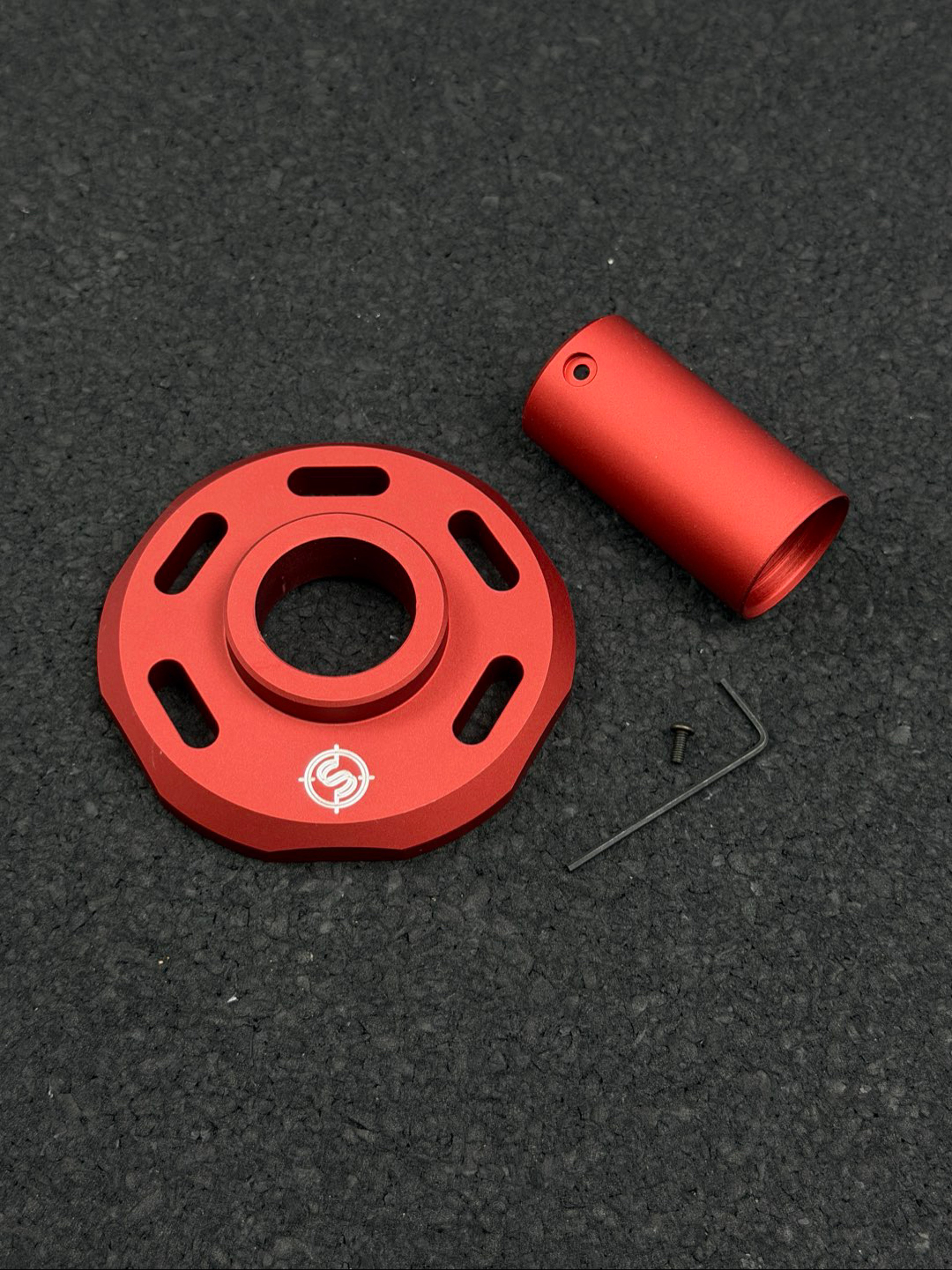 Preview pic of Scope & Stack Gatling Base and Nozzle Guard Red