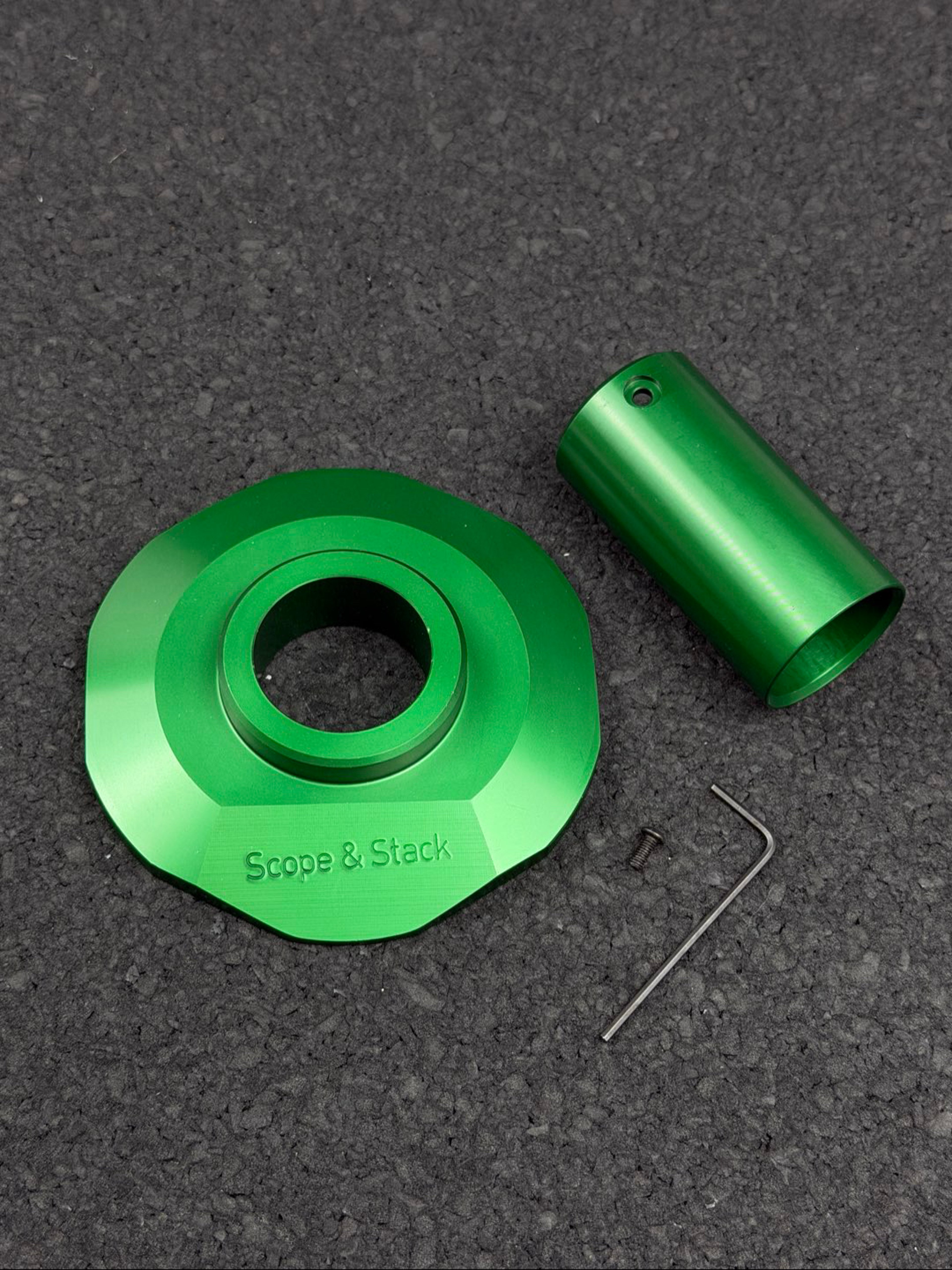 Preview pic of Scope & Stack Base and Nozzle Guard Green