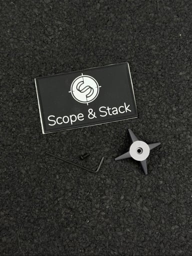 Preview pic of Scope & Stack Spur Knob Gun Metal