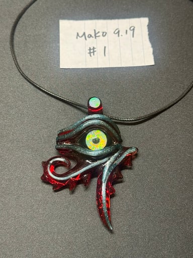 Preview pic of Mako Glass Eye of Ra # 1 Pendant