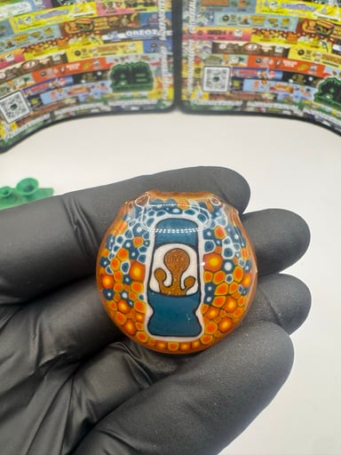 Preview pic of Stunning Orange Bluegrasslamp Pendant